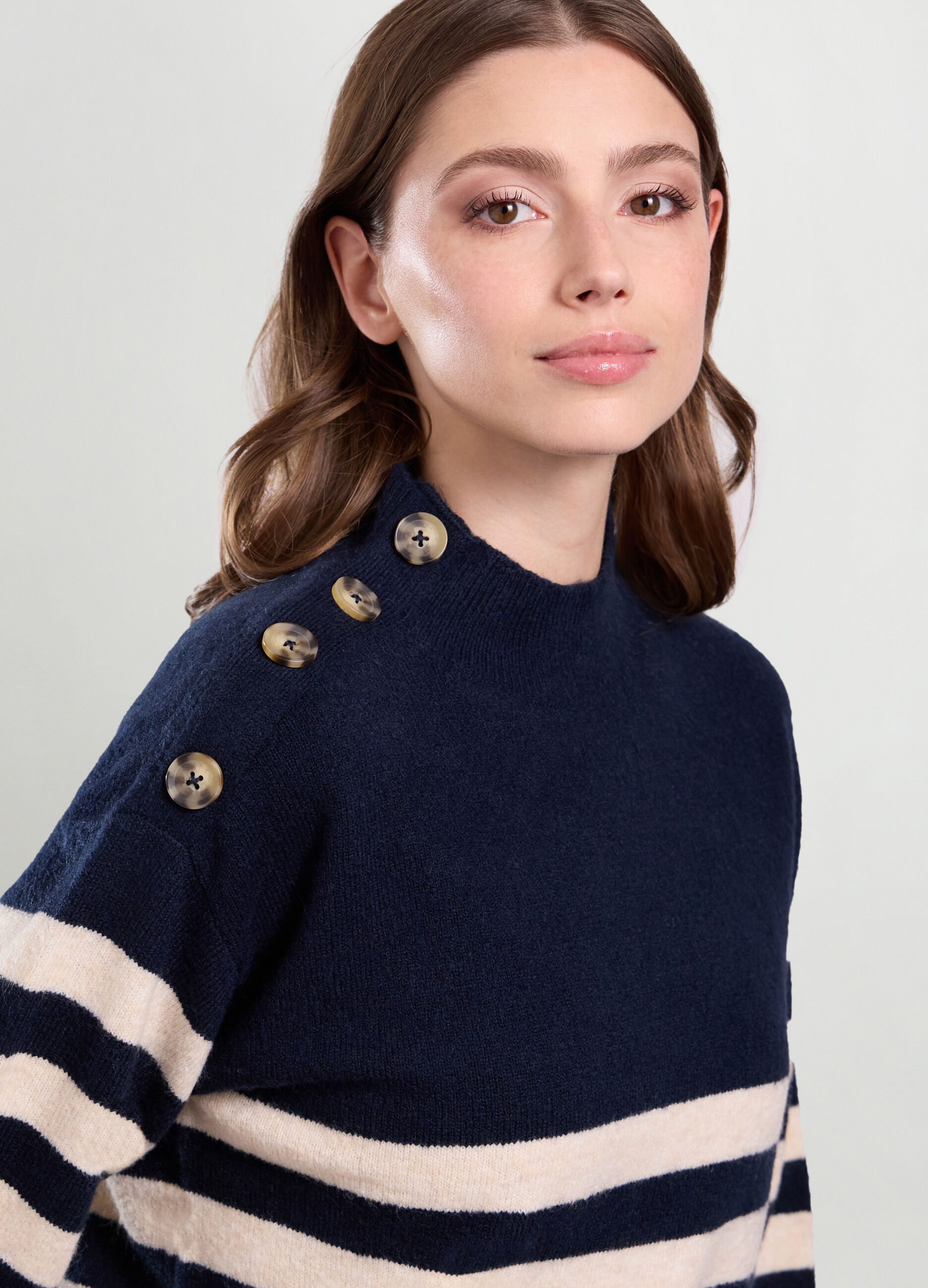 Tricot con motivo a righe donna_2