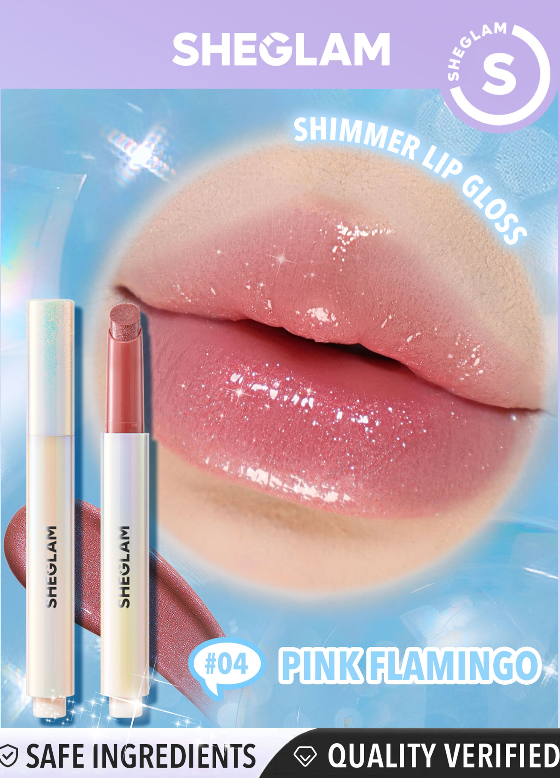 Pout Perfect Shimmer Lip Plumper- Pink Flamingo_1