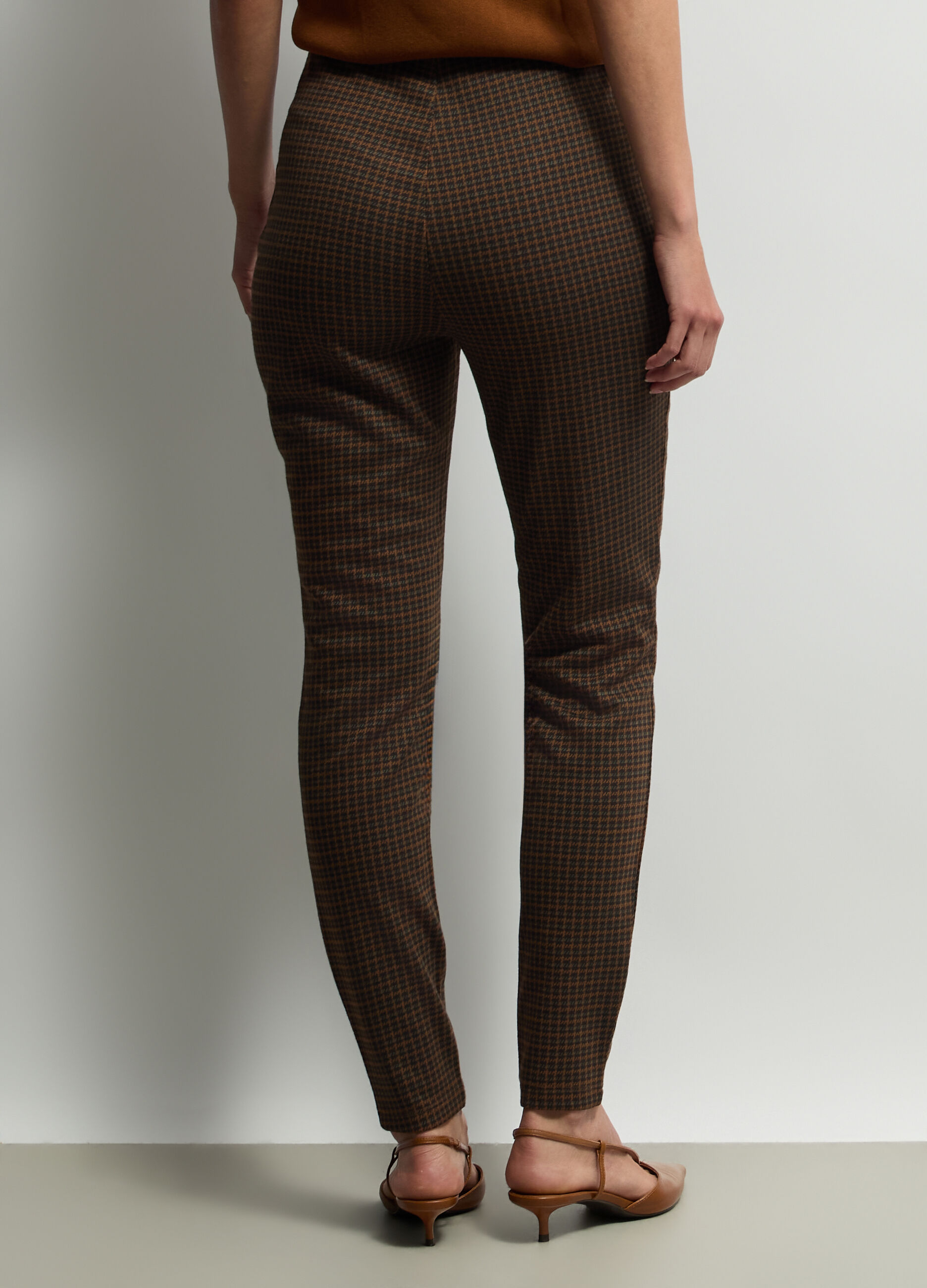 Leggings Slim Fit jaquard misto viscosa stretch donna_2