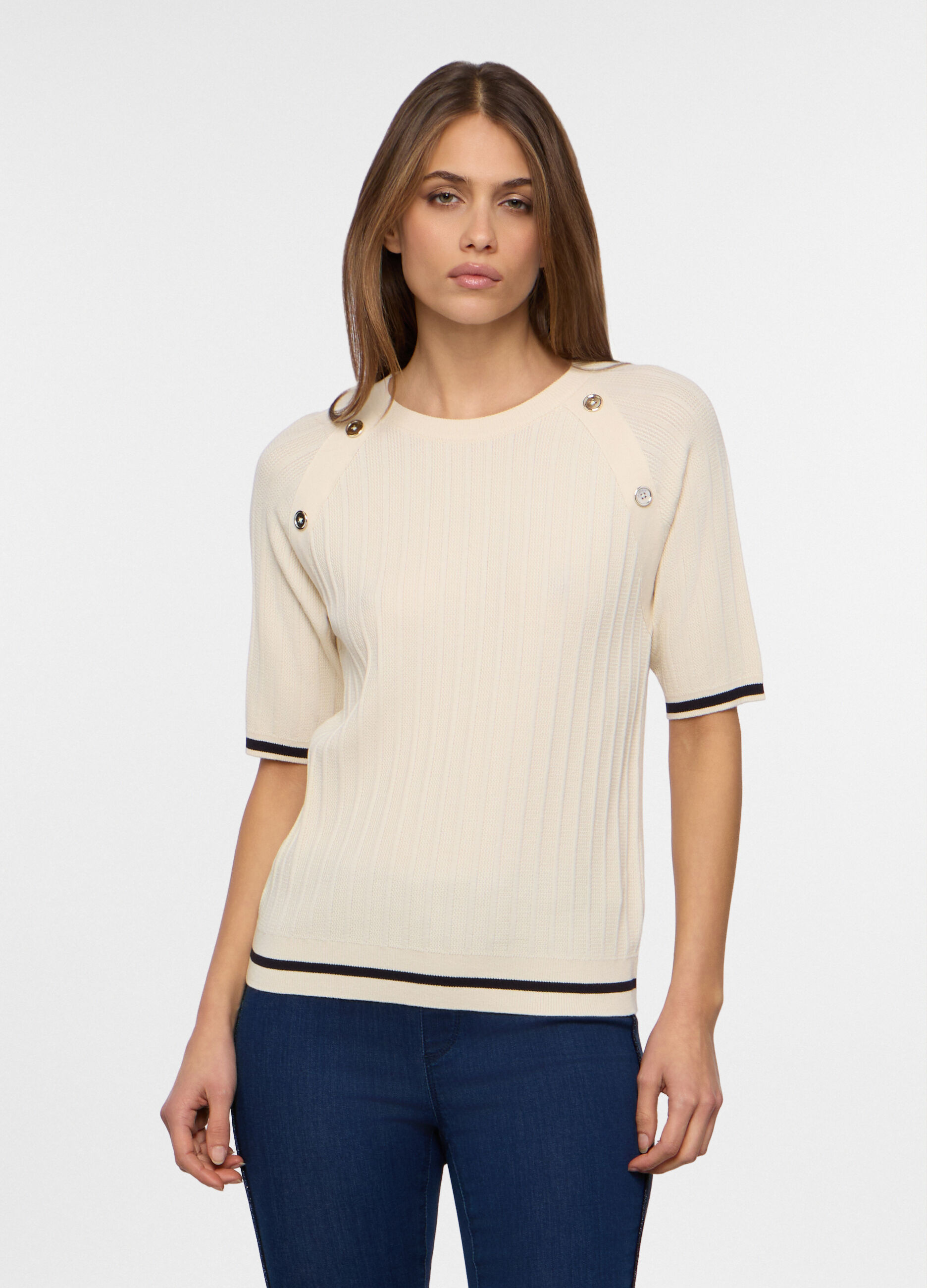 Tricot a maniche corte donna_0