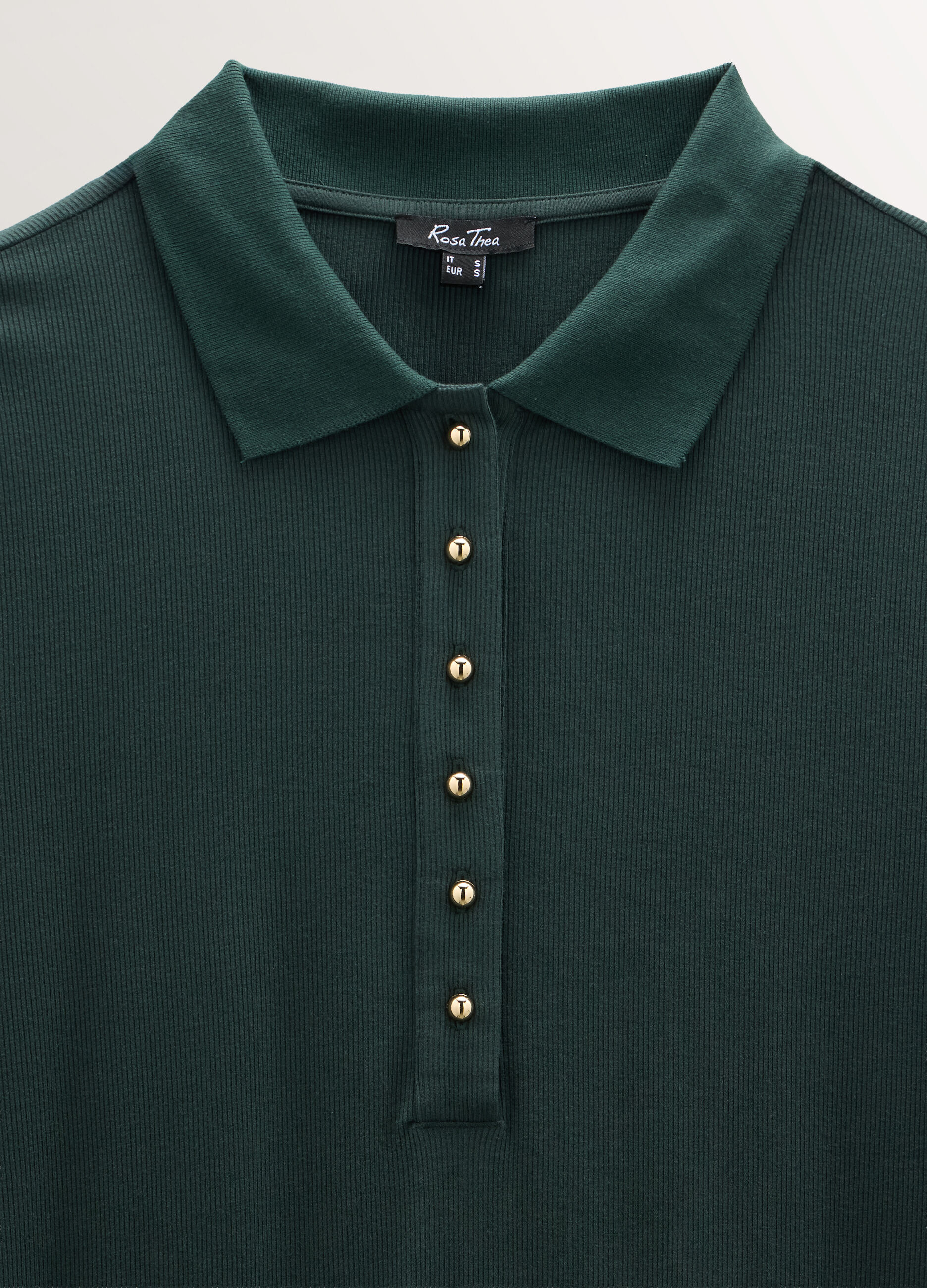T-shirt con colletto polo stretch donna curvy_2