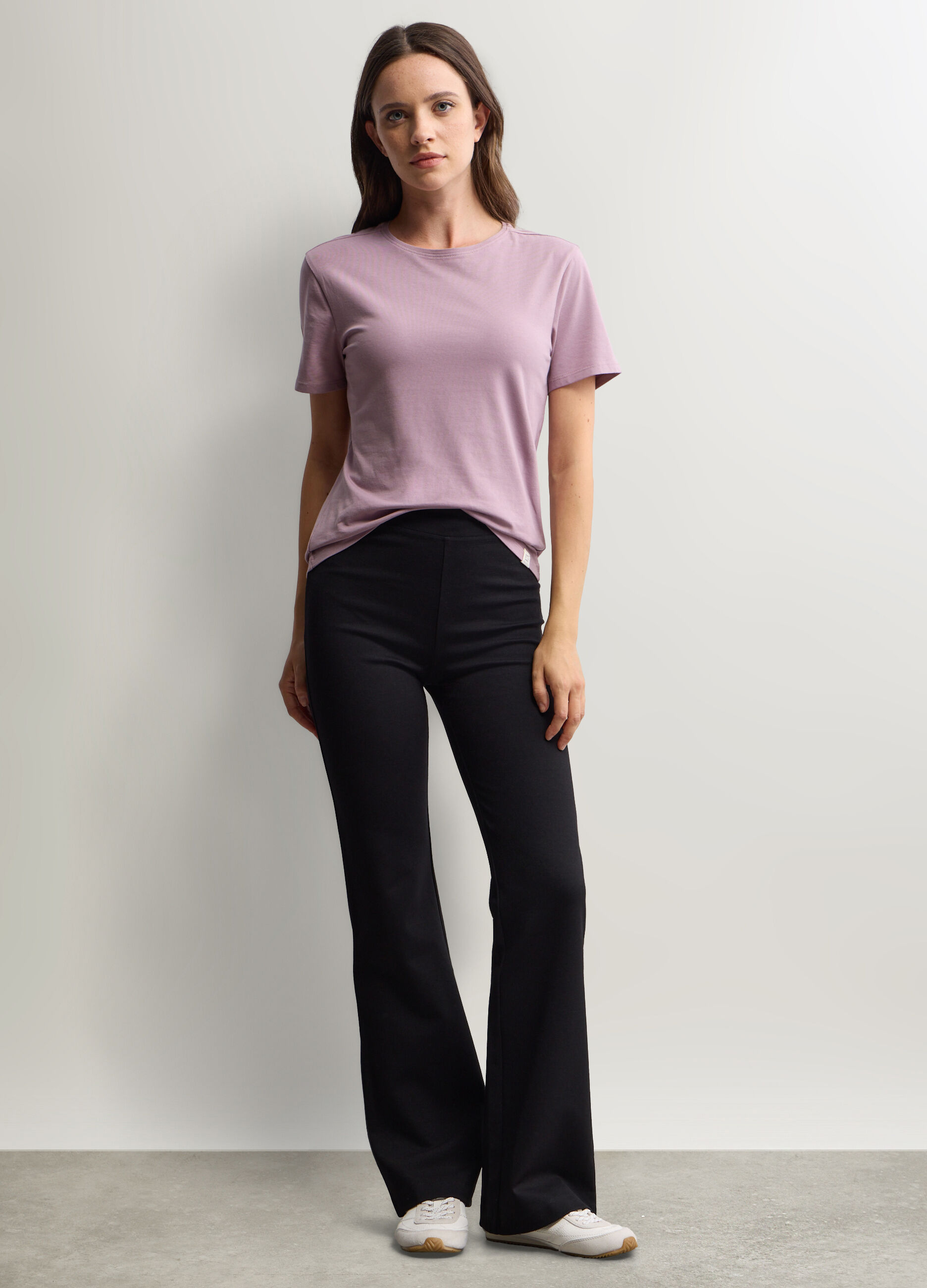 Leggings Flare Fit in misto viscosa stretch donna_0