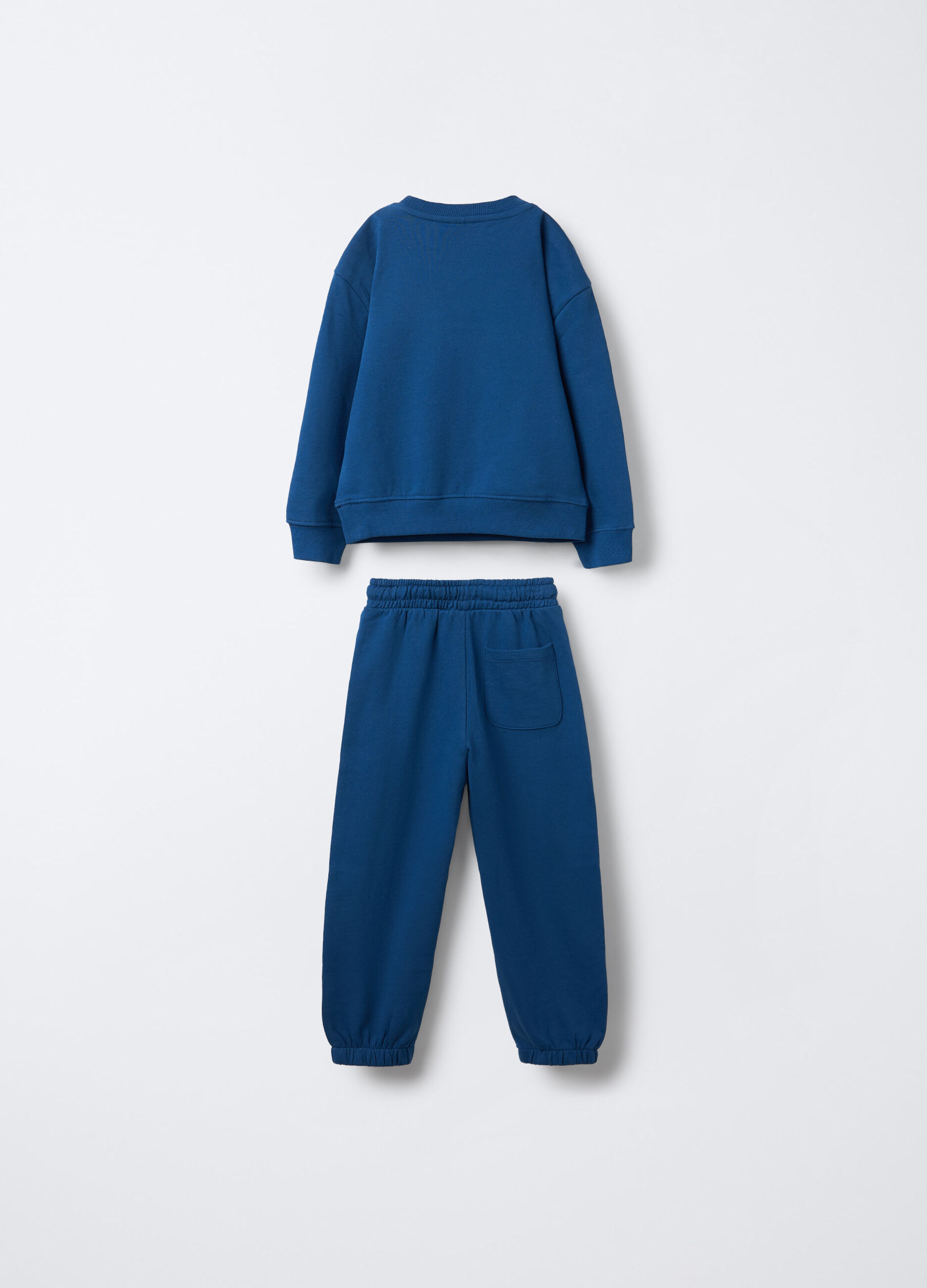 Jogging set in puro cotone garzato bambino_1
