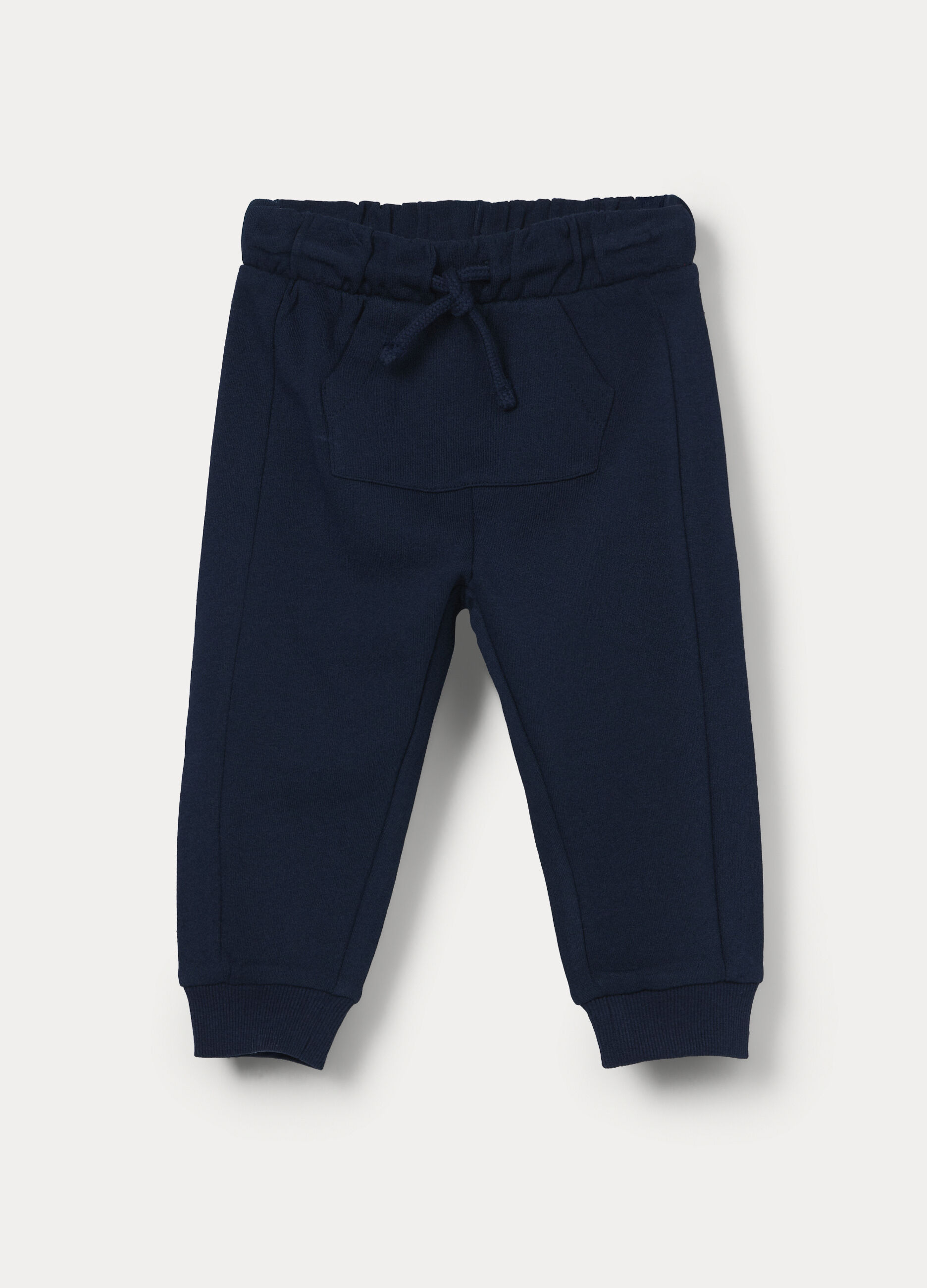 Pantaloni in french terry di puro cotone bimbo_0