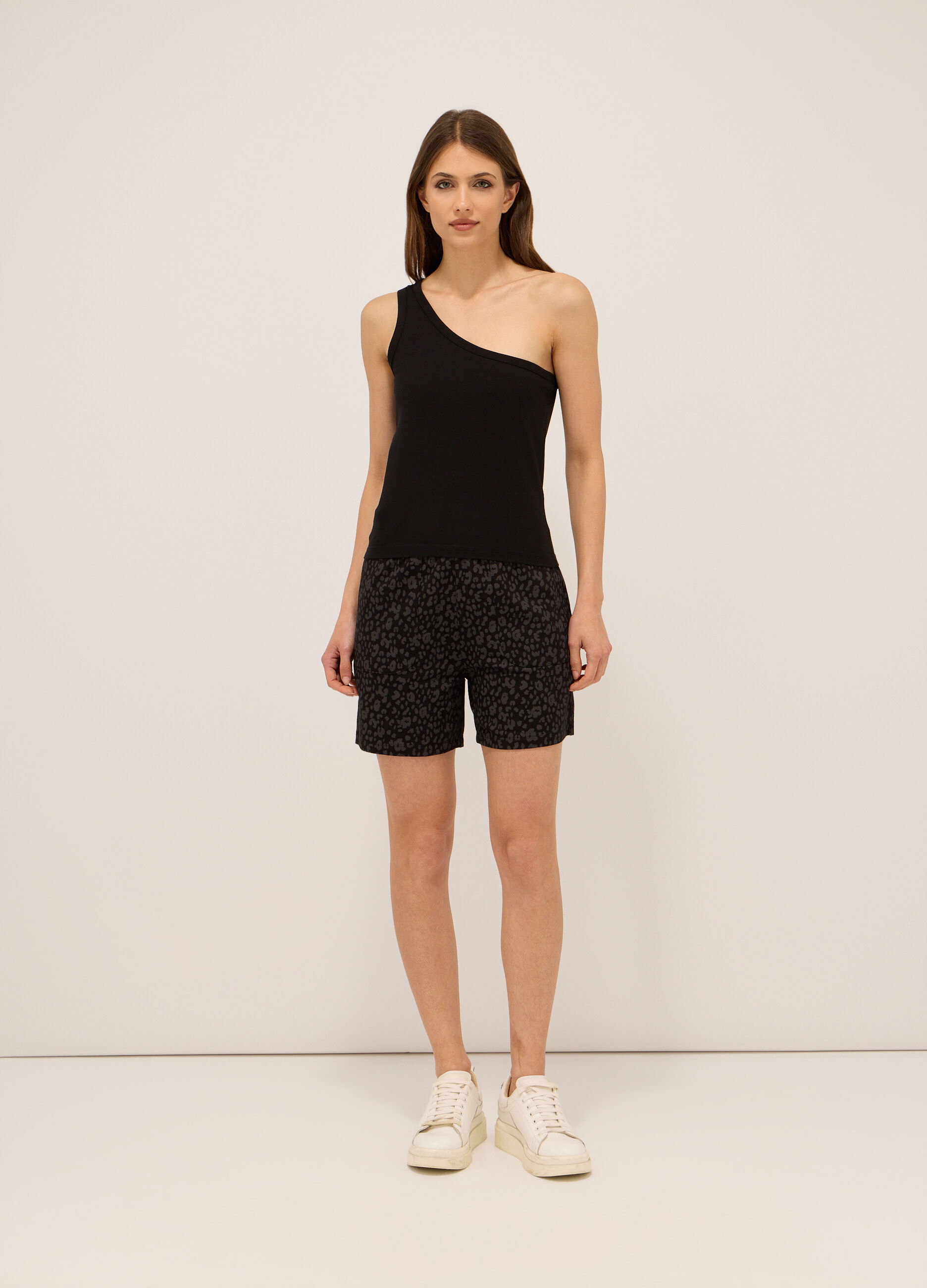 Shorts in french terry di puro cotone donna_0