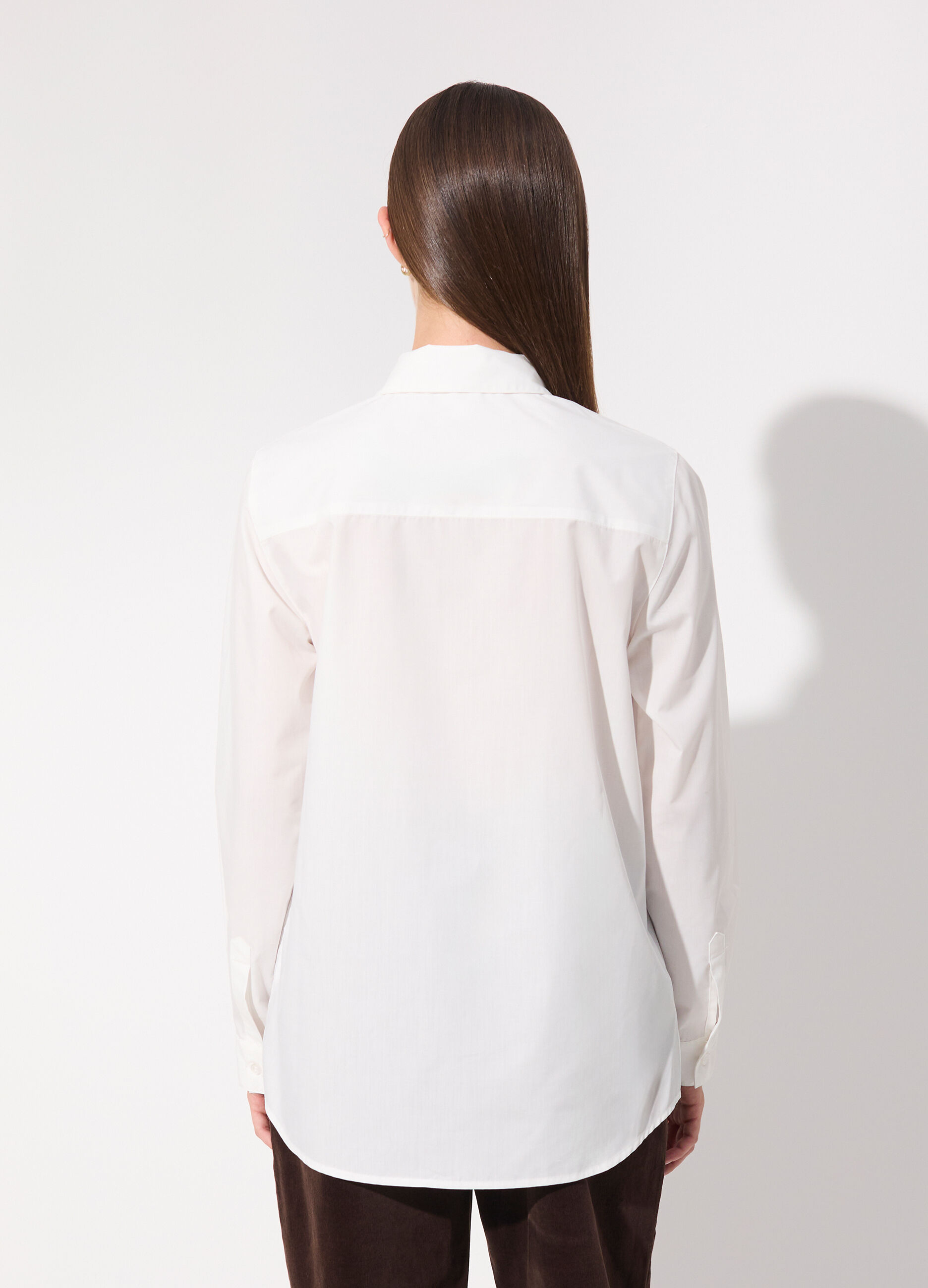 Camicia a maniche lunghe in cotone donna_2