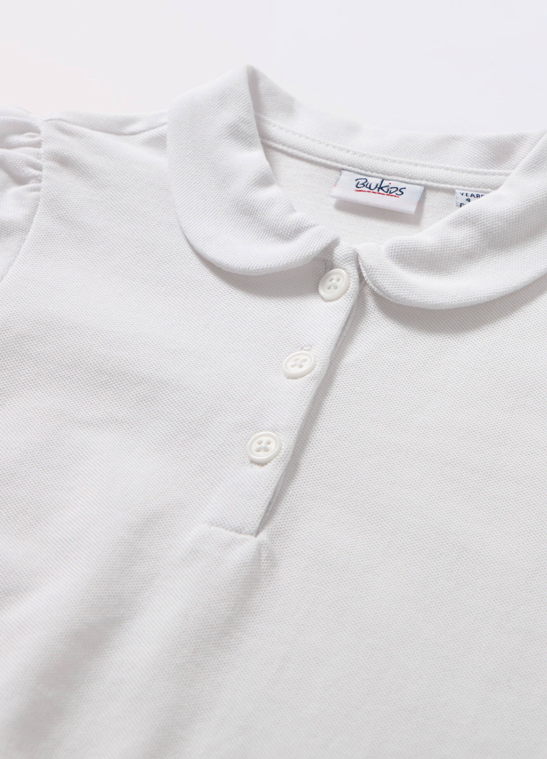 Polo in puro cotone Piquet bambina_1