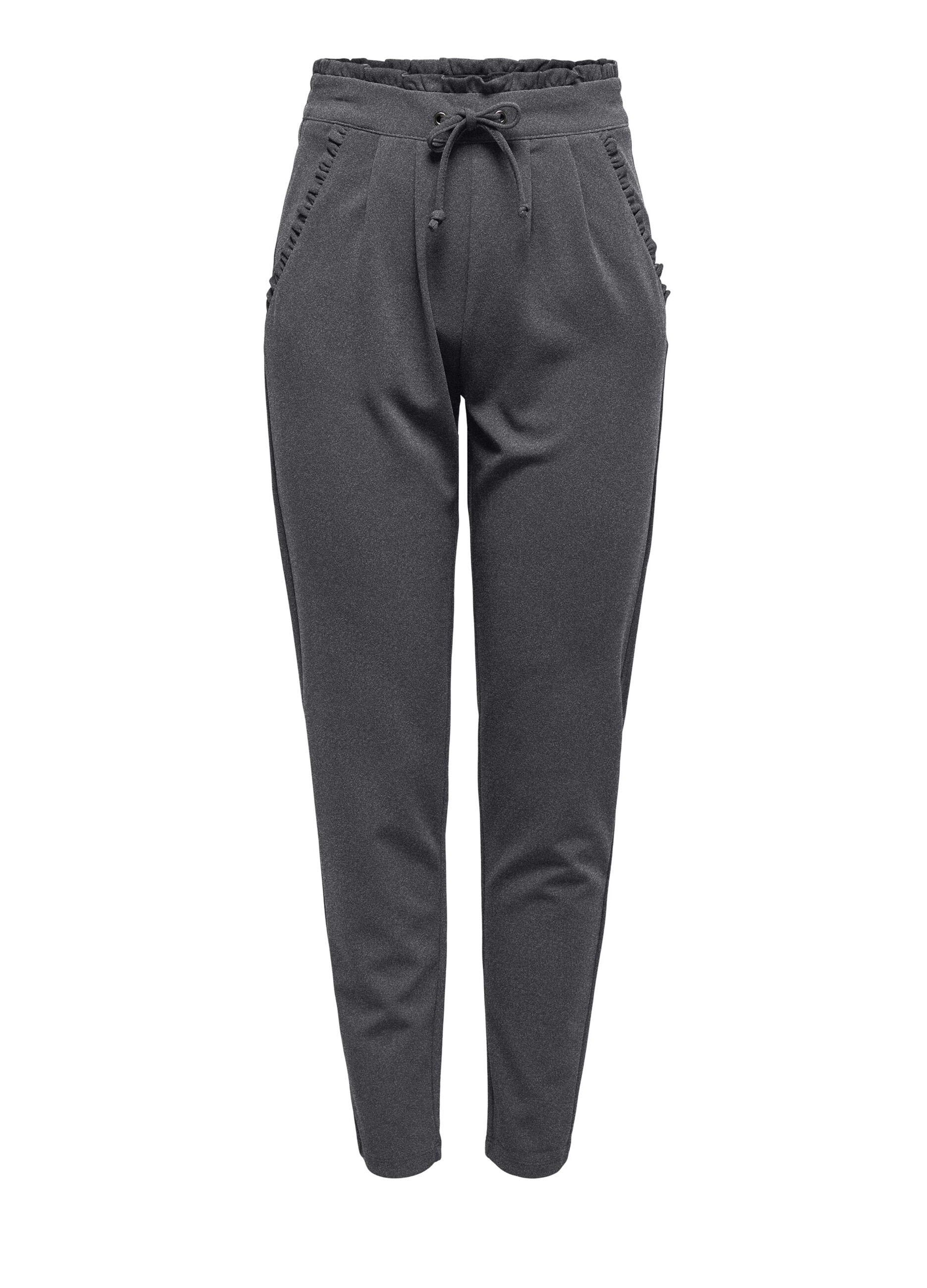 Pantaloni con rouches donna_5