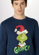 Pigiama lungo in felpa di cotone Grinch uomo_2