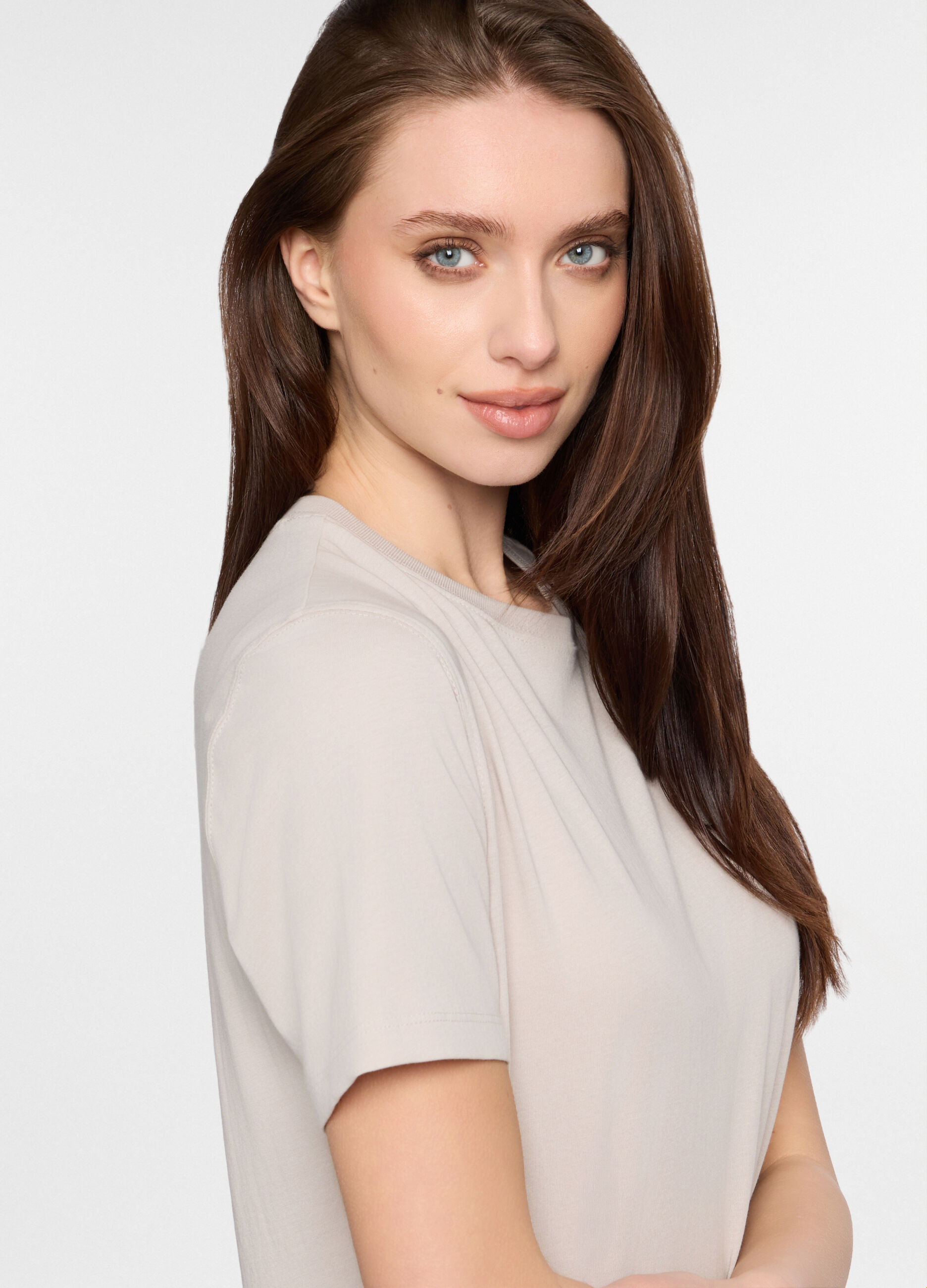 T-shirt girocollo in jersey di cotone uomo_2