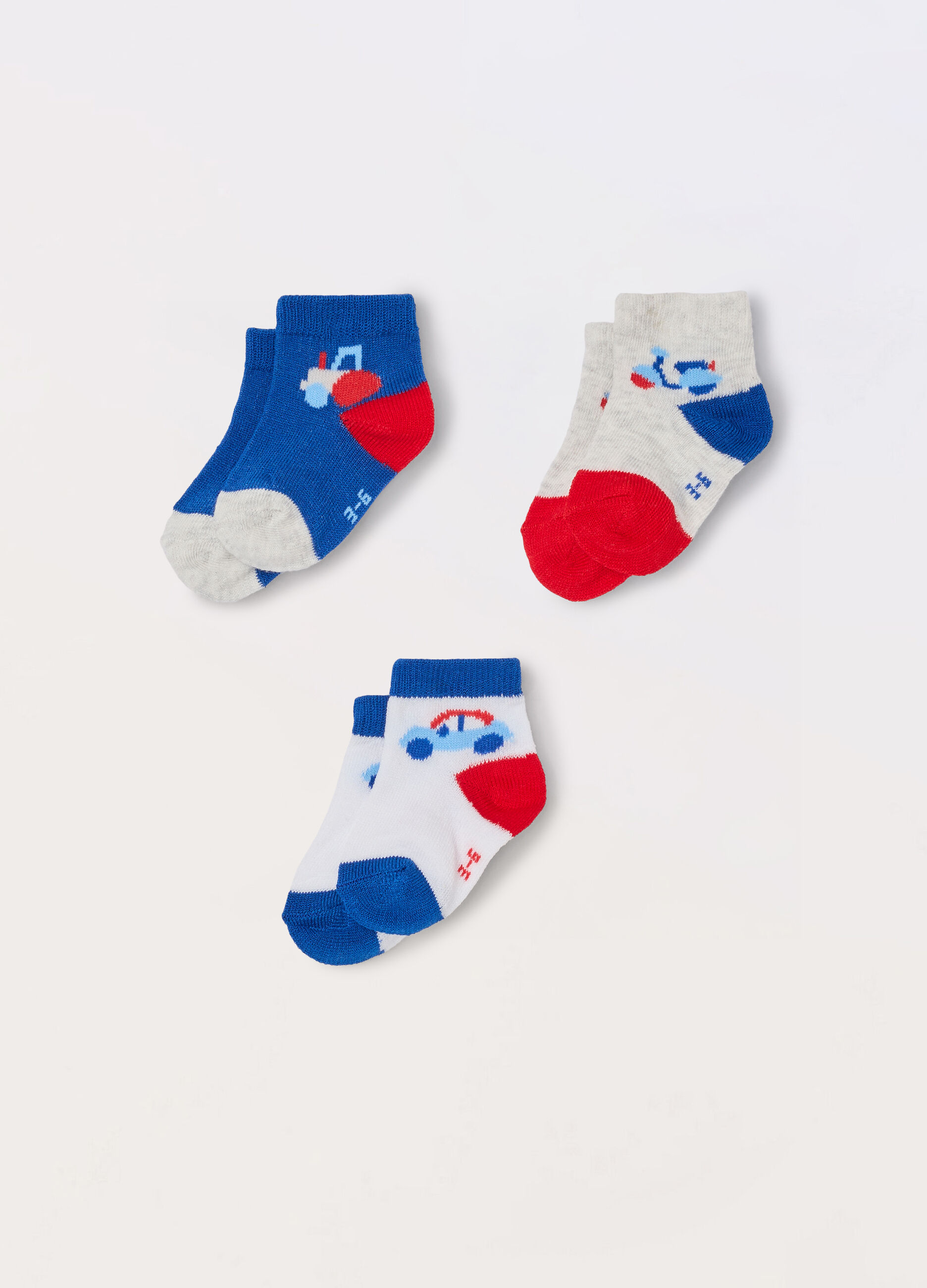 Pack 3 calze corte misto cotone neonato_0