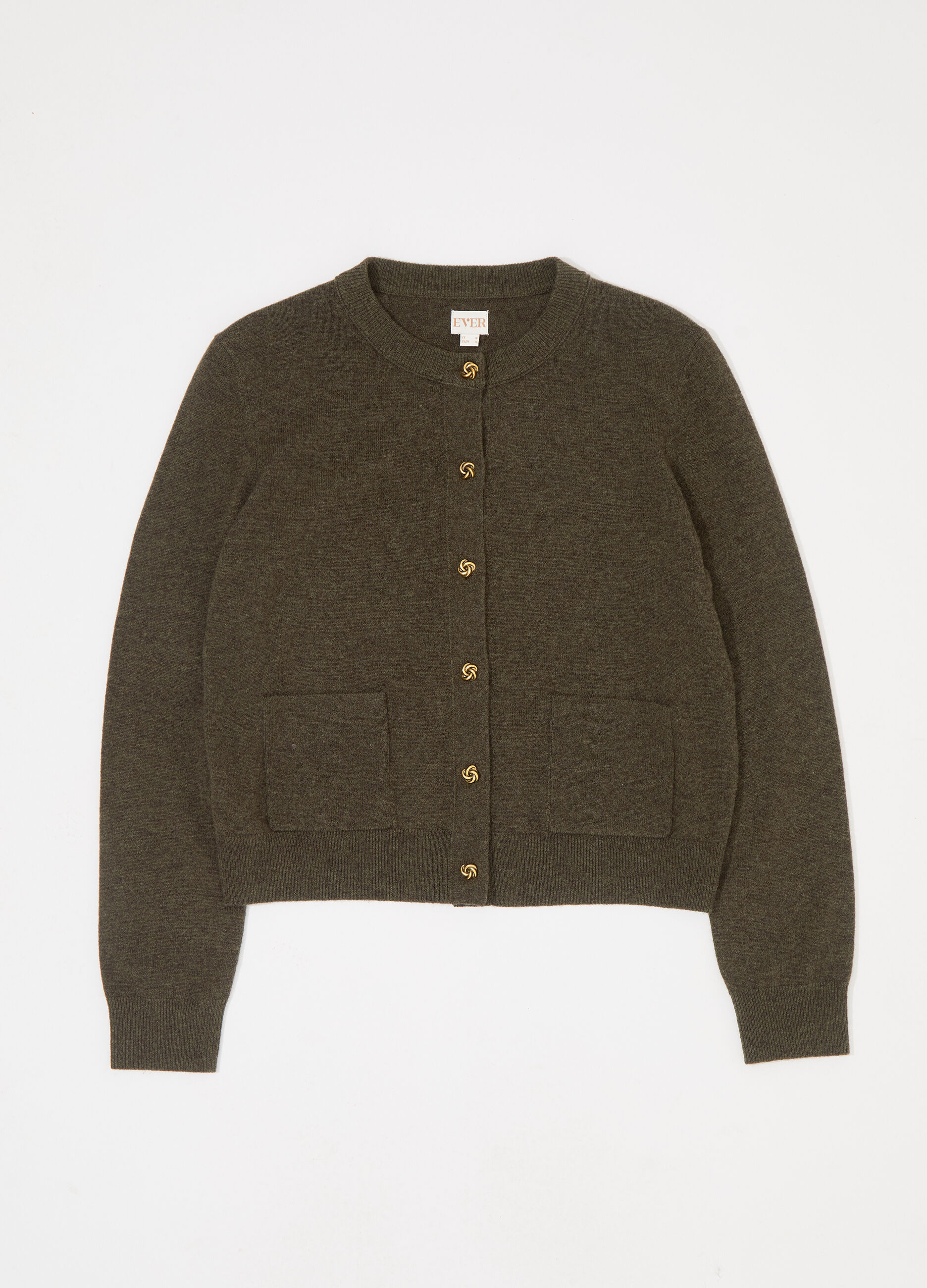 Cardigan in puro lana tricot donna_4
