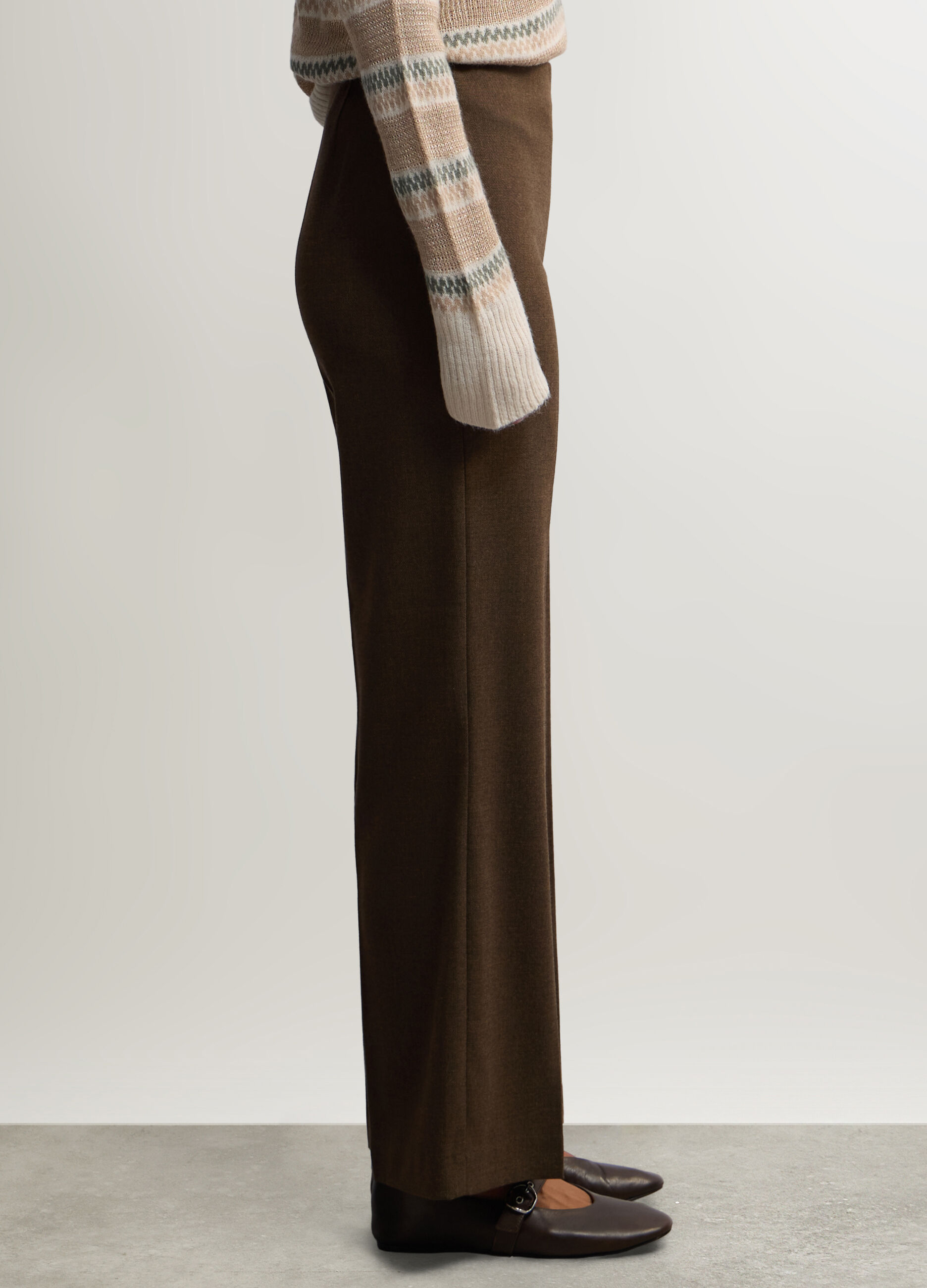 Pantaloni Straight Fit straight misto viscosa stretch donna_1