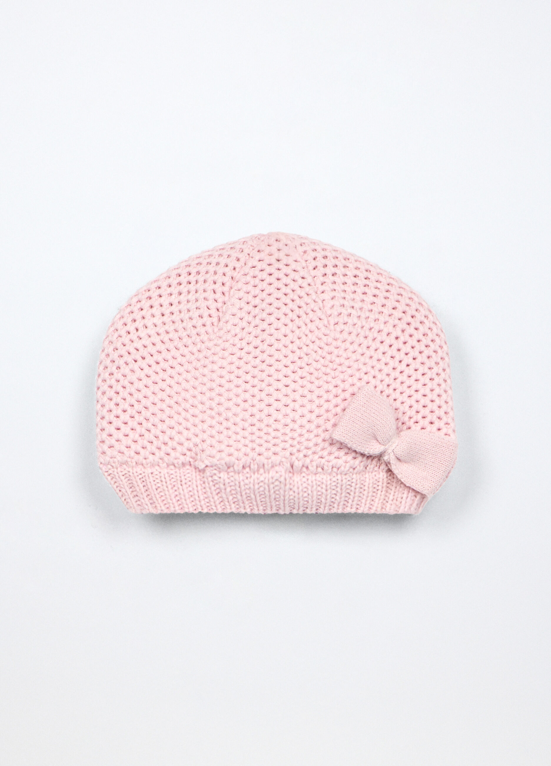 Berretto tricot in puro cotone neonata_0