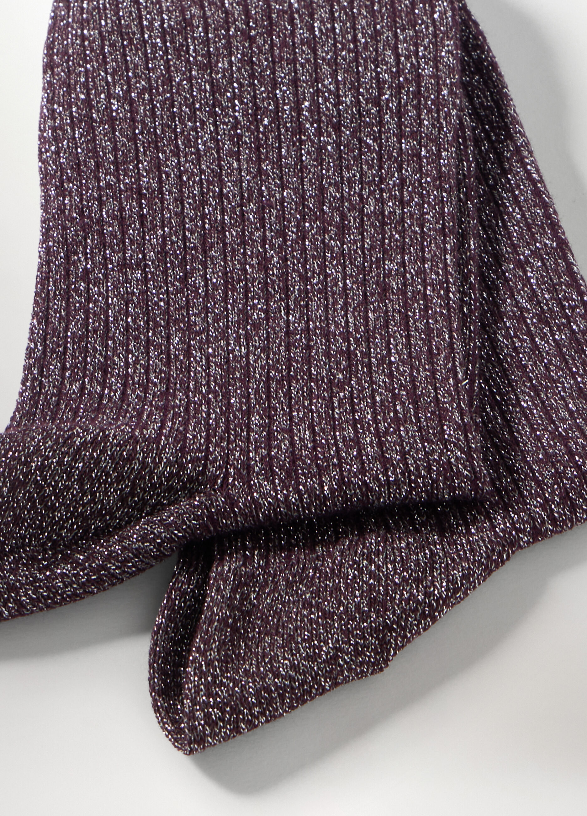 Calze misto cotone con filo lurex donna_1