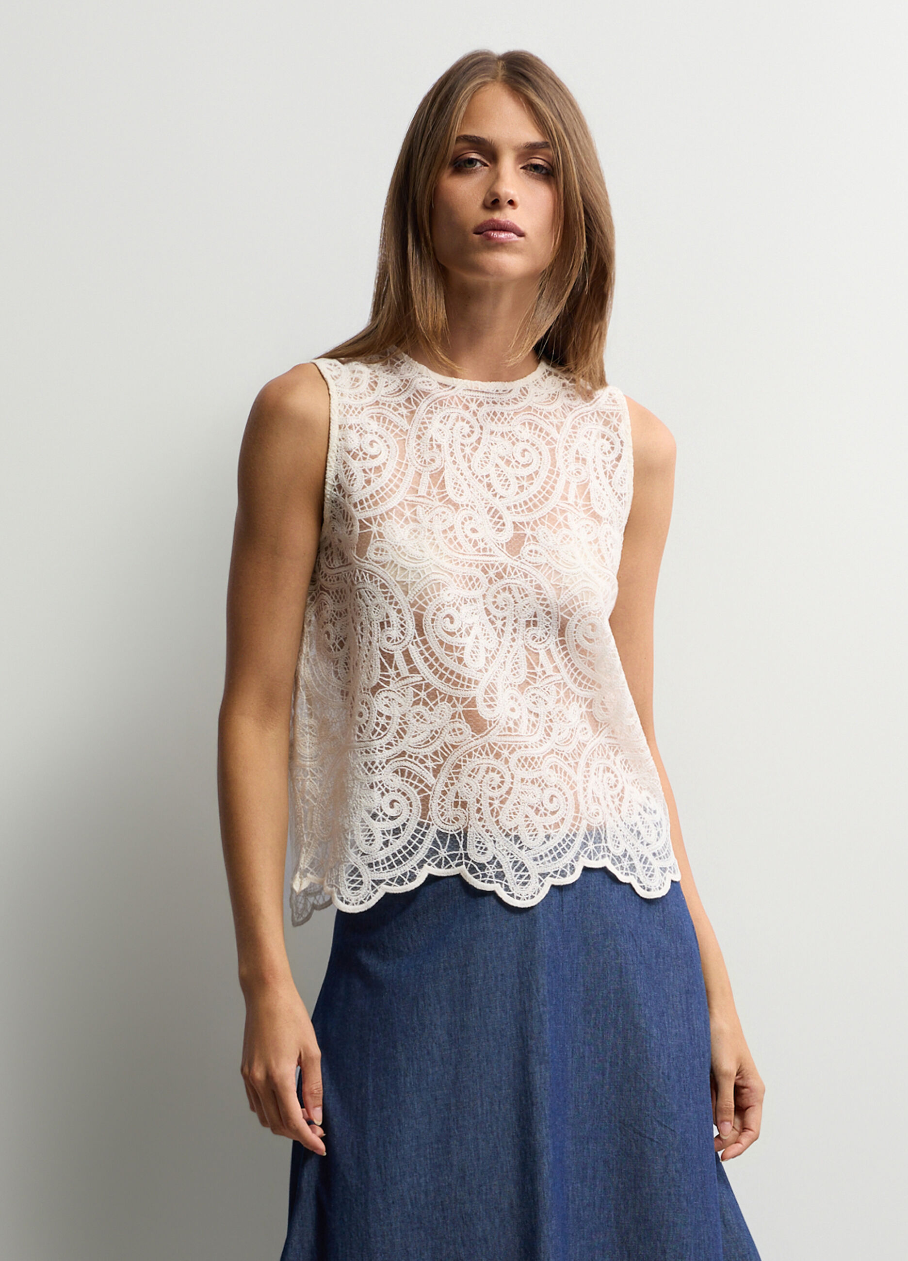 T-shirt girocollo Fit Over donna