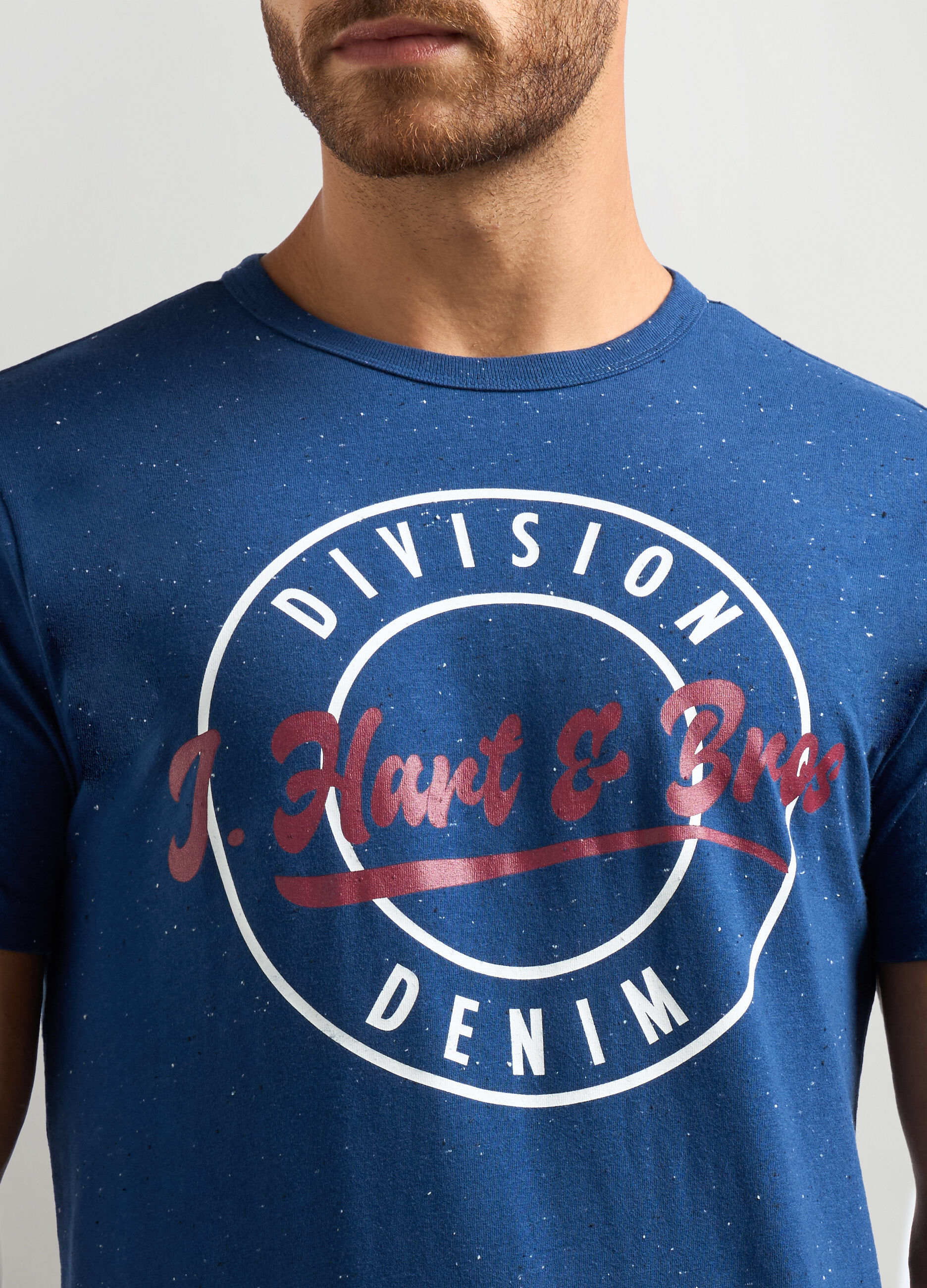 T-shirt con stampa in misto cotone uomo_2