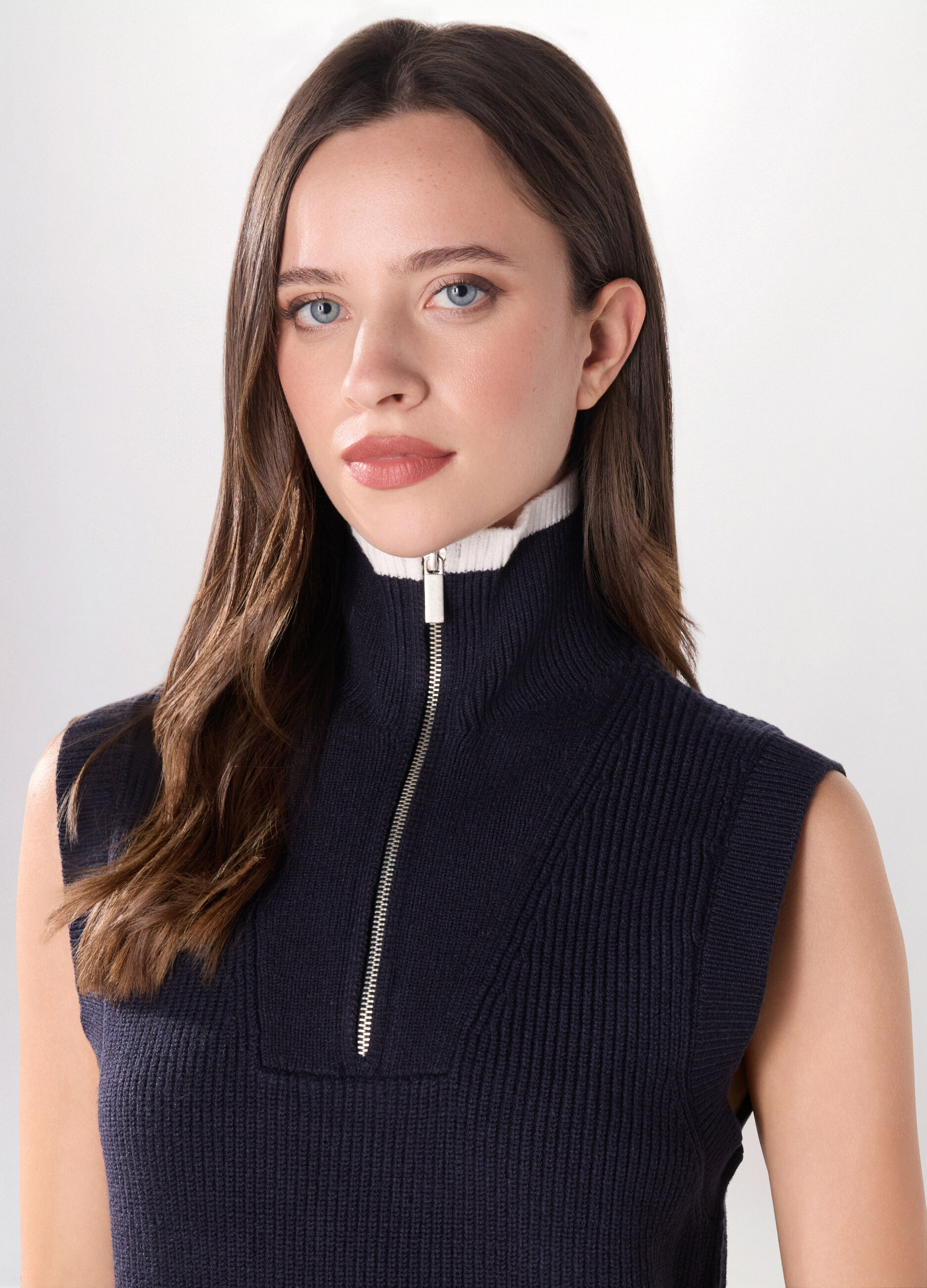 Gilet tricot misto viscosa donna_2