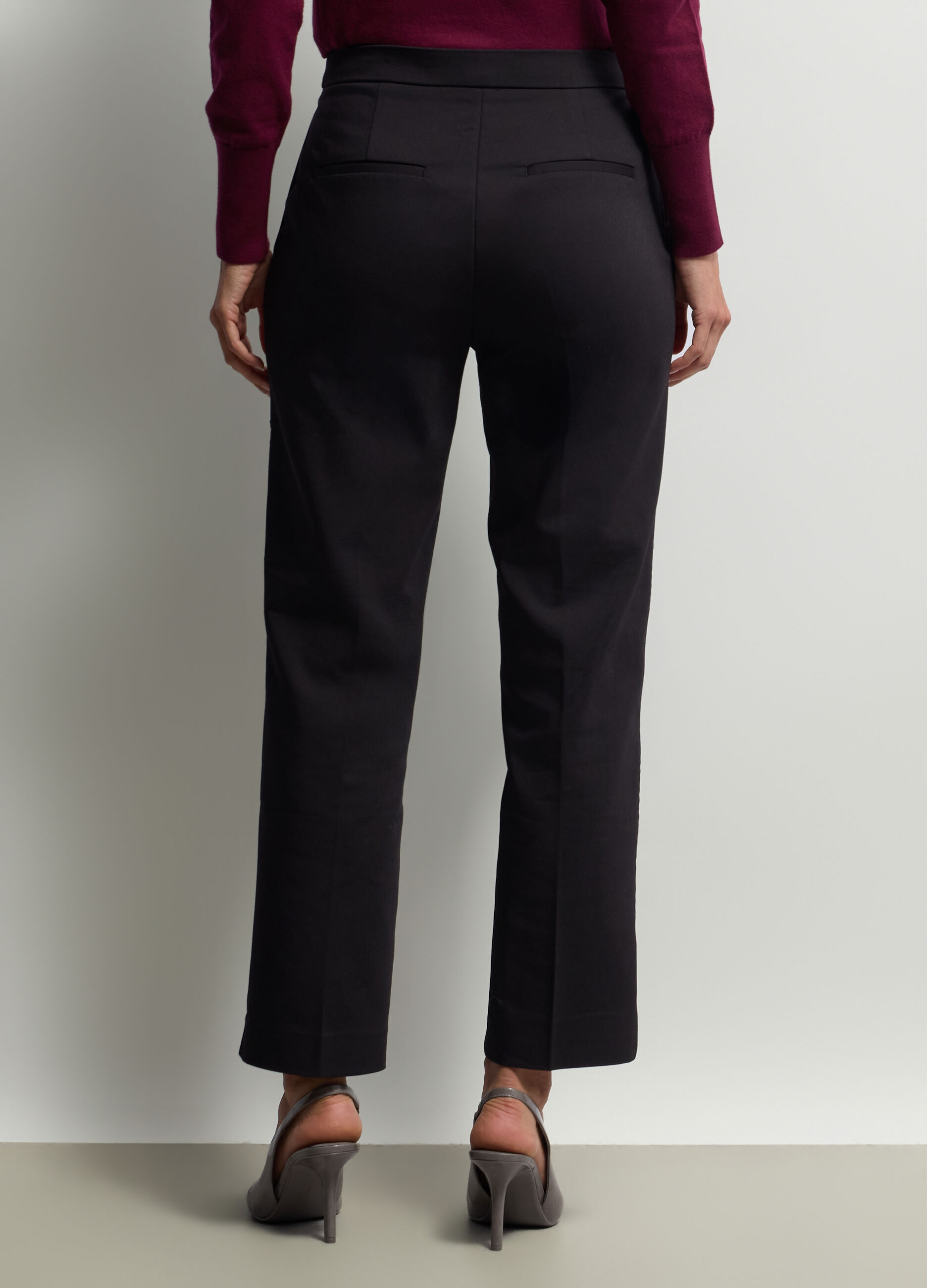 Pantaloni chino Fit Regular misto cotone stretch _2