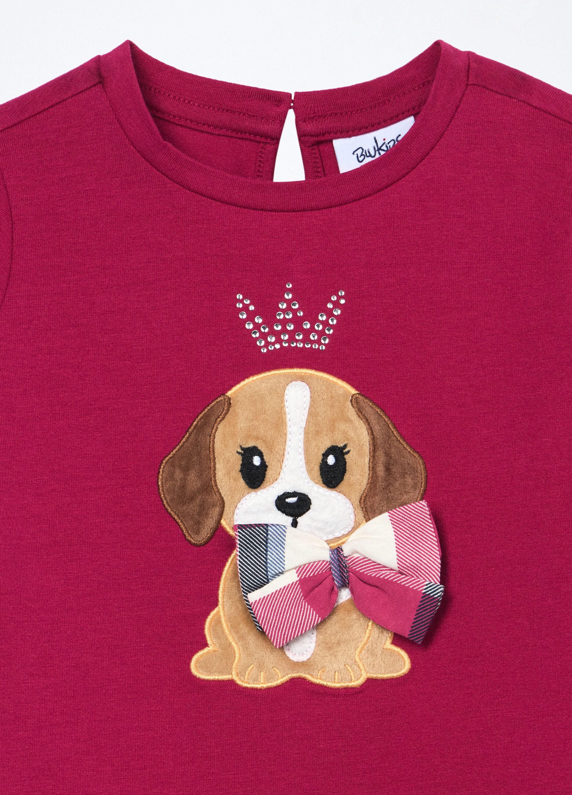 T-shirt in jersey di cotone stretch neonata_2