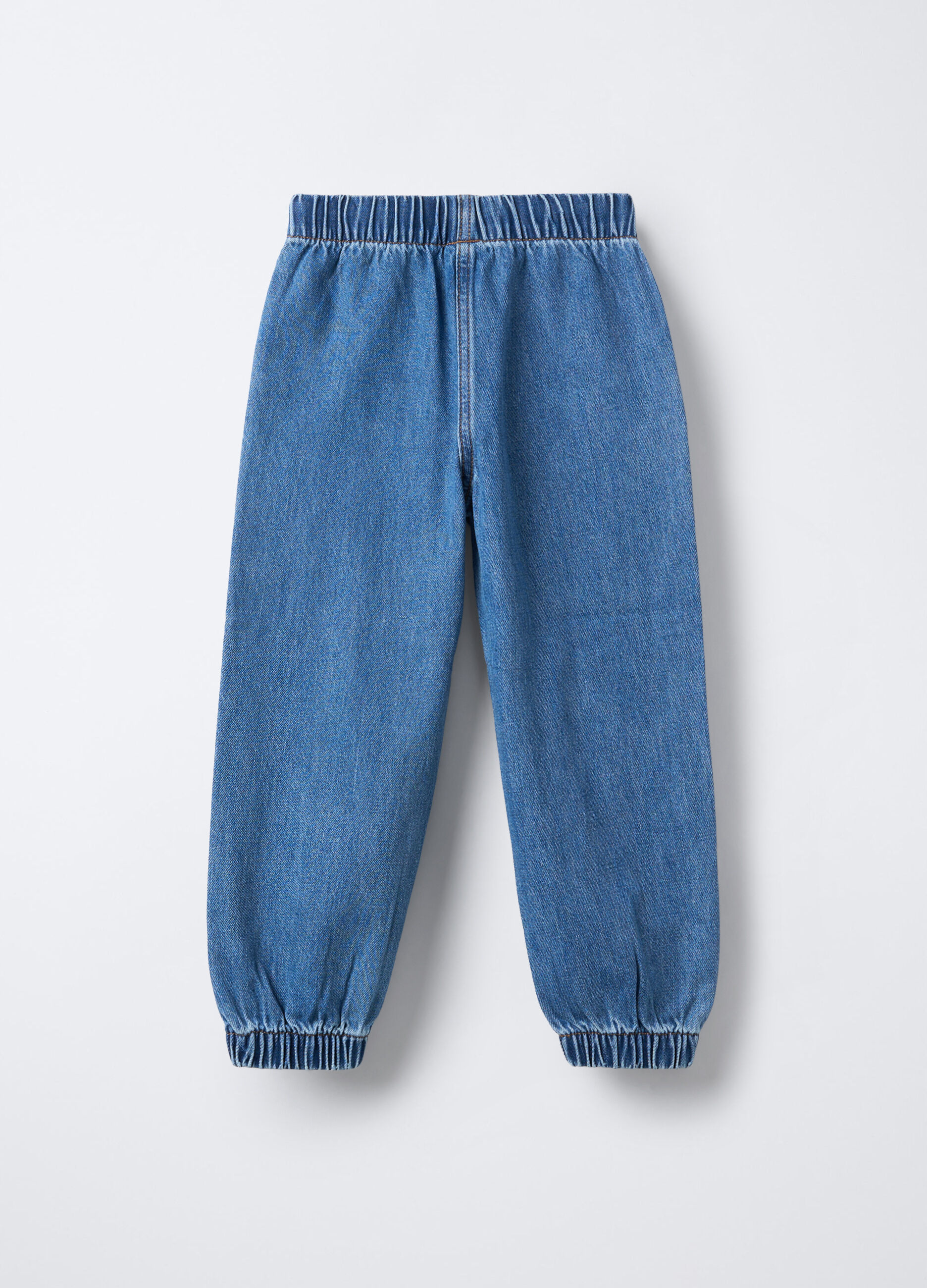 Jogger in denim Fit Regular bambina_1