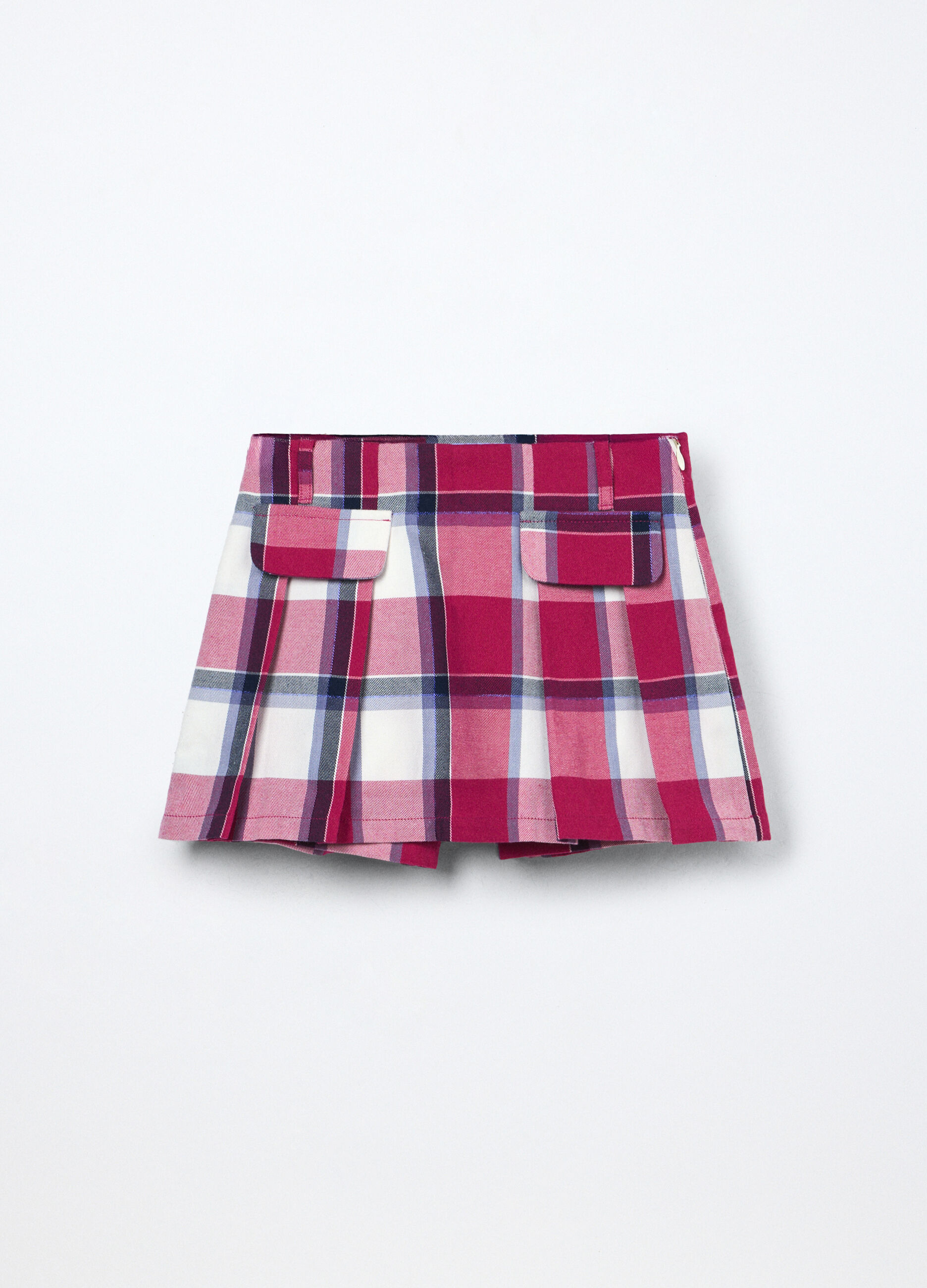 Gonna pantalone in twill misto cotone bambina_0