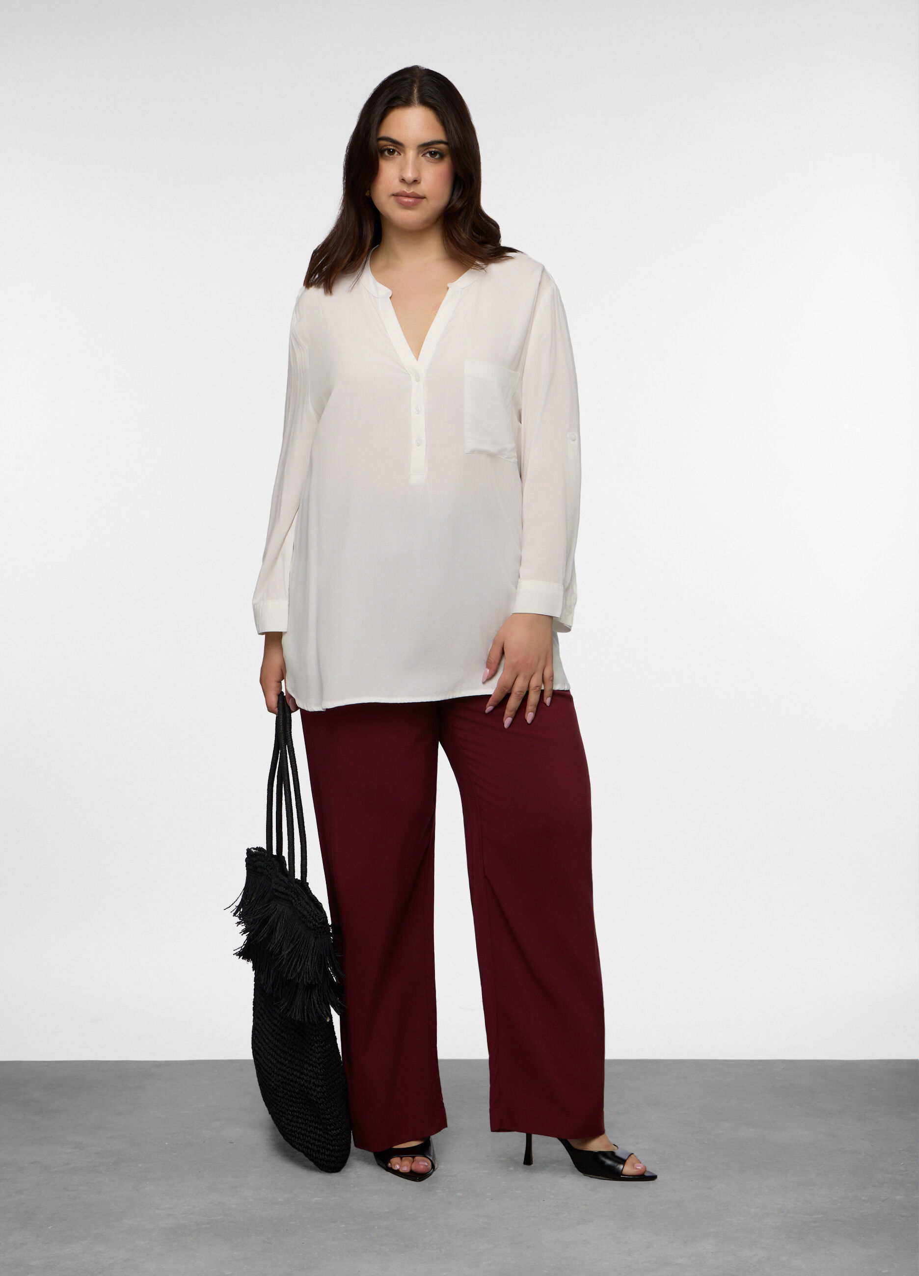 Blusa in pura viscosa donna curvy_0