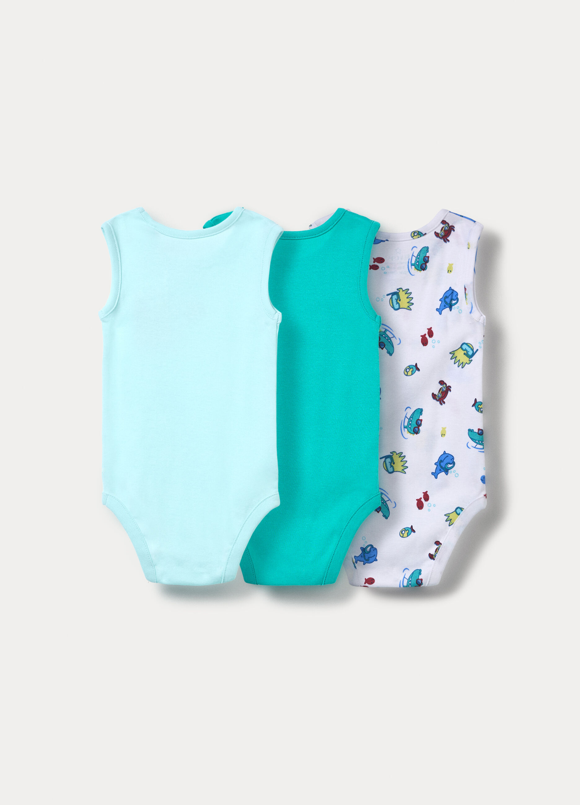 Pack 3 body in costina di puro cotone _1