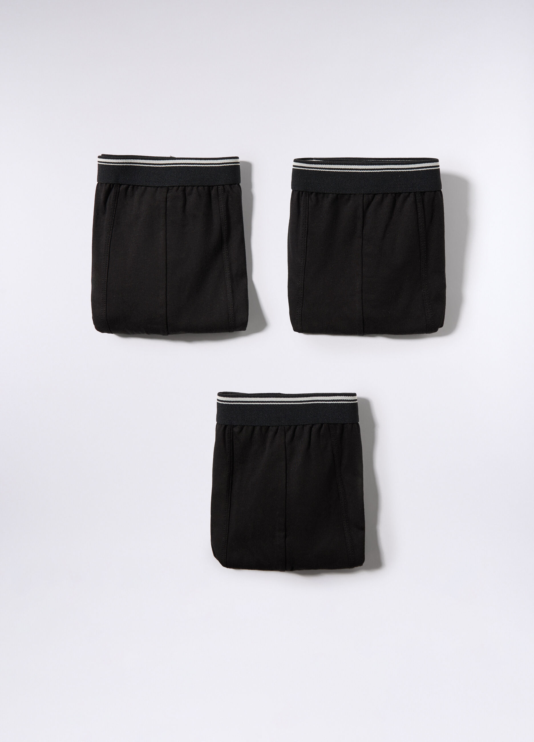 3 pack boxer in cotone con fascia a contrasto uomo_1