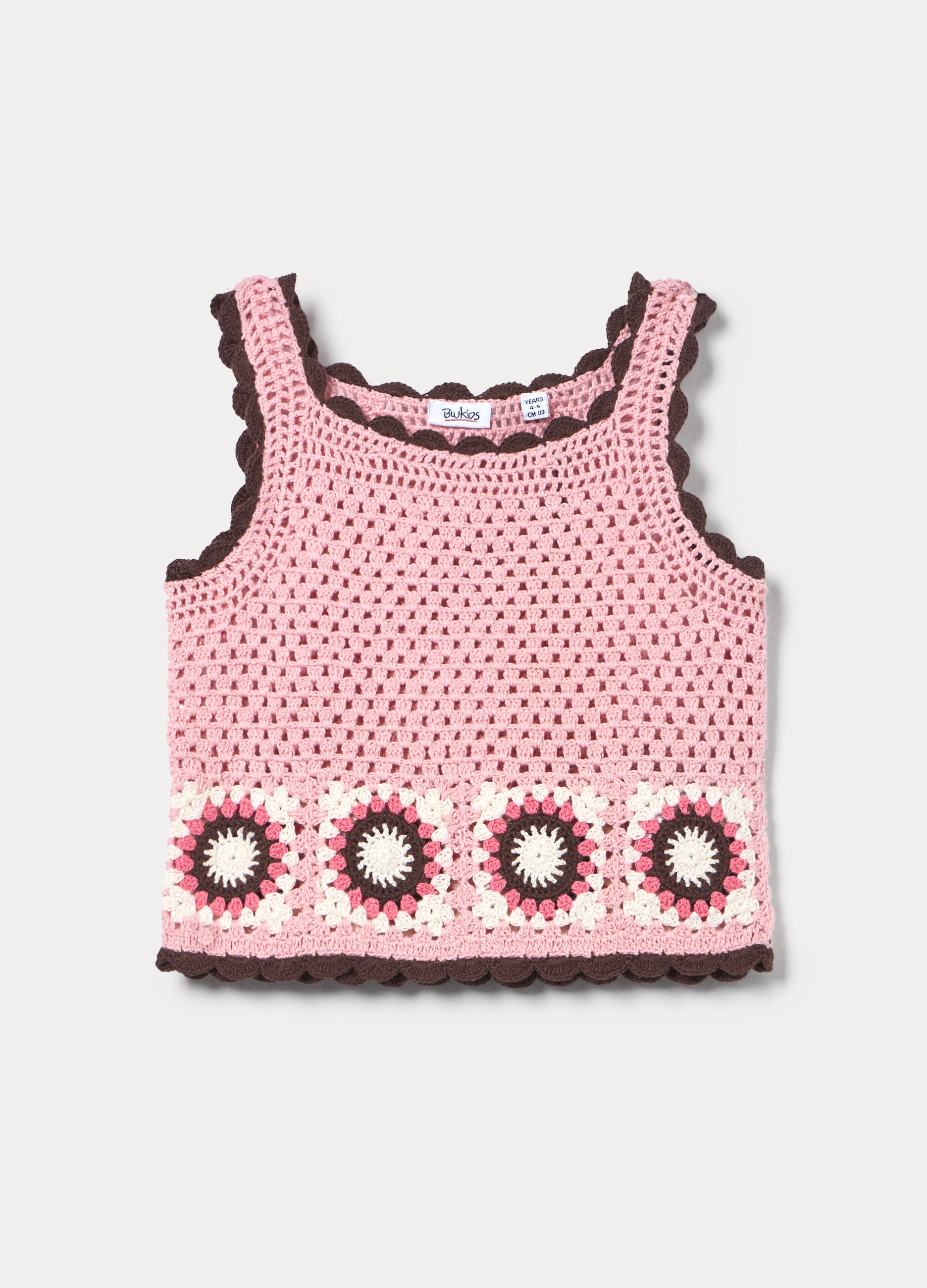 Top tricot in puro cotone bambina_0