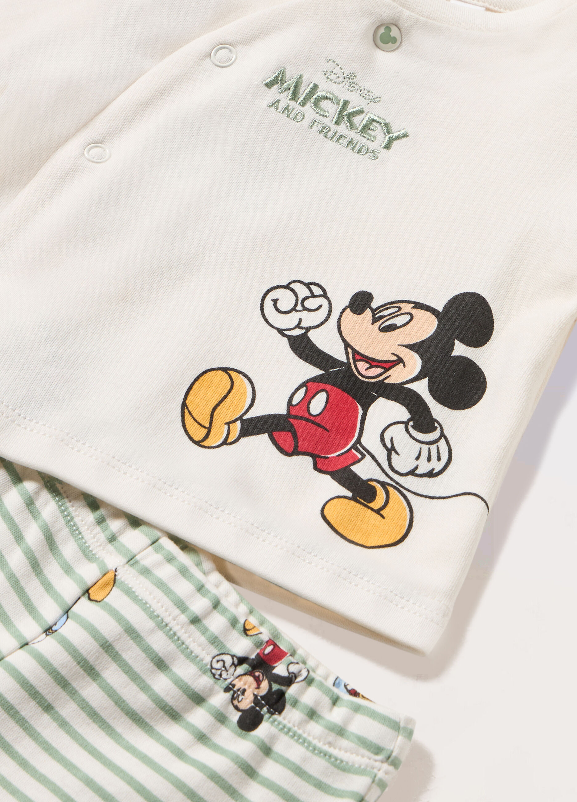 Set Disney in interlock di puro cotone neonato