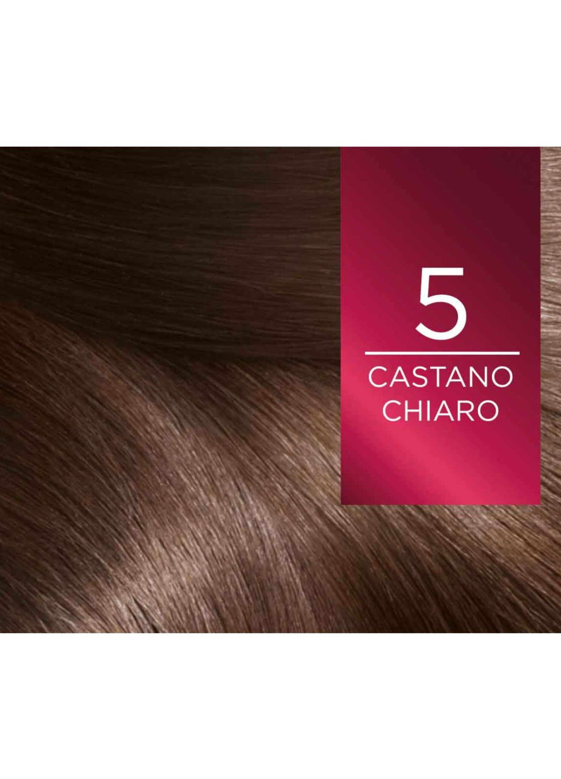 L'Oréal Paris Tinta Capelli Excellence, Copre i capelli bianchi, colore ricco, luminoso e a lunga durata, 5 Castano Chiaro._4
