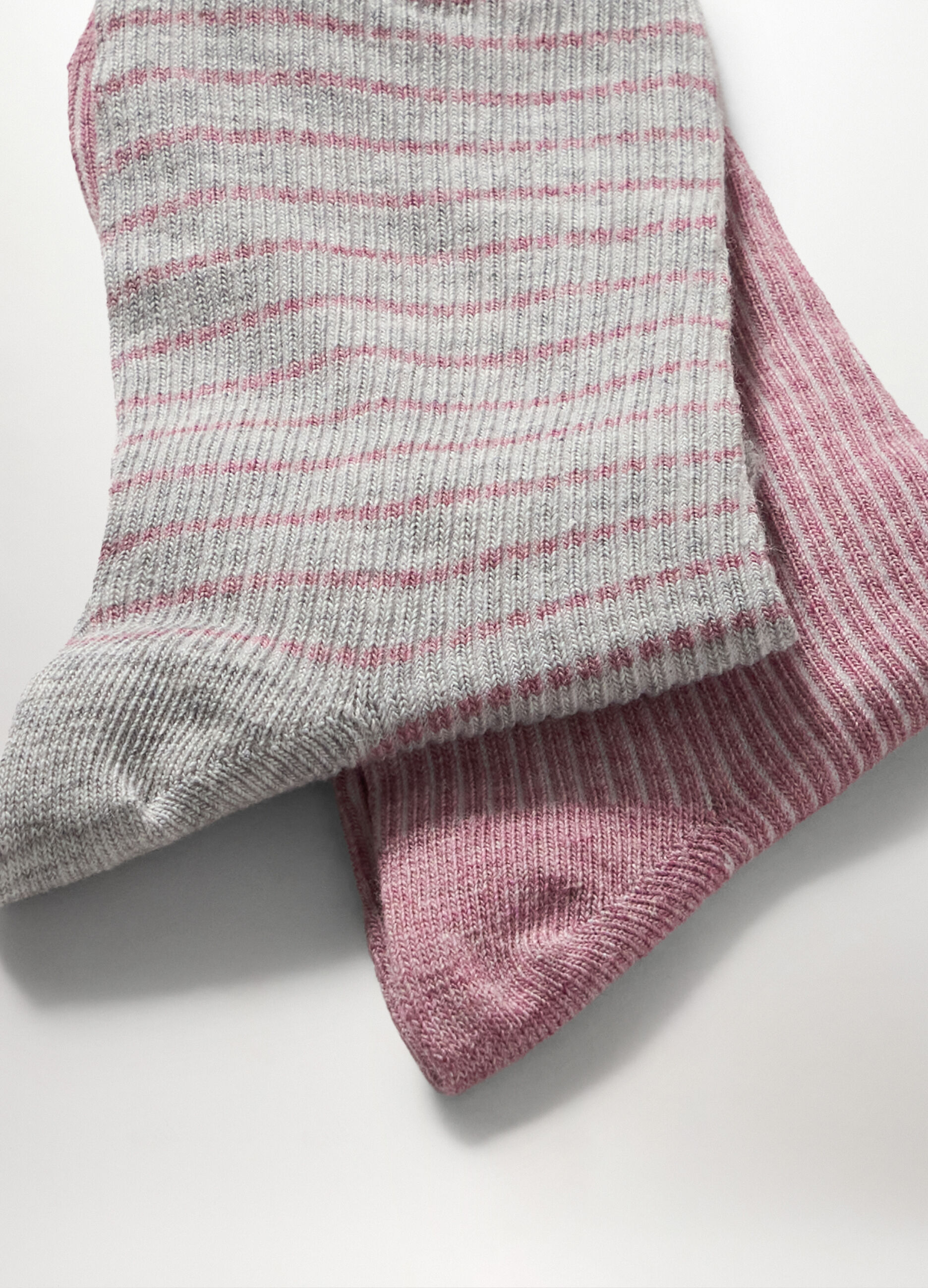 Pack 2 calze corte in cotone stretch donna_1