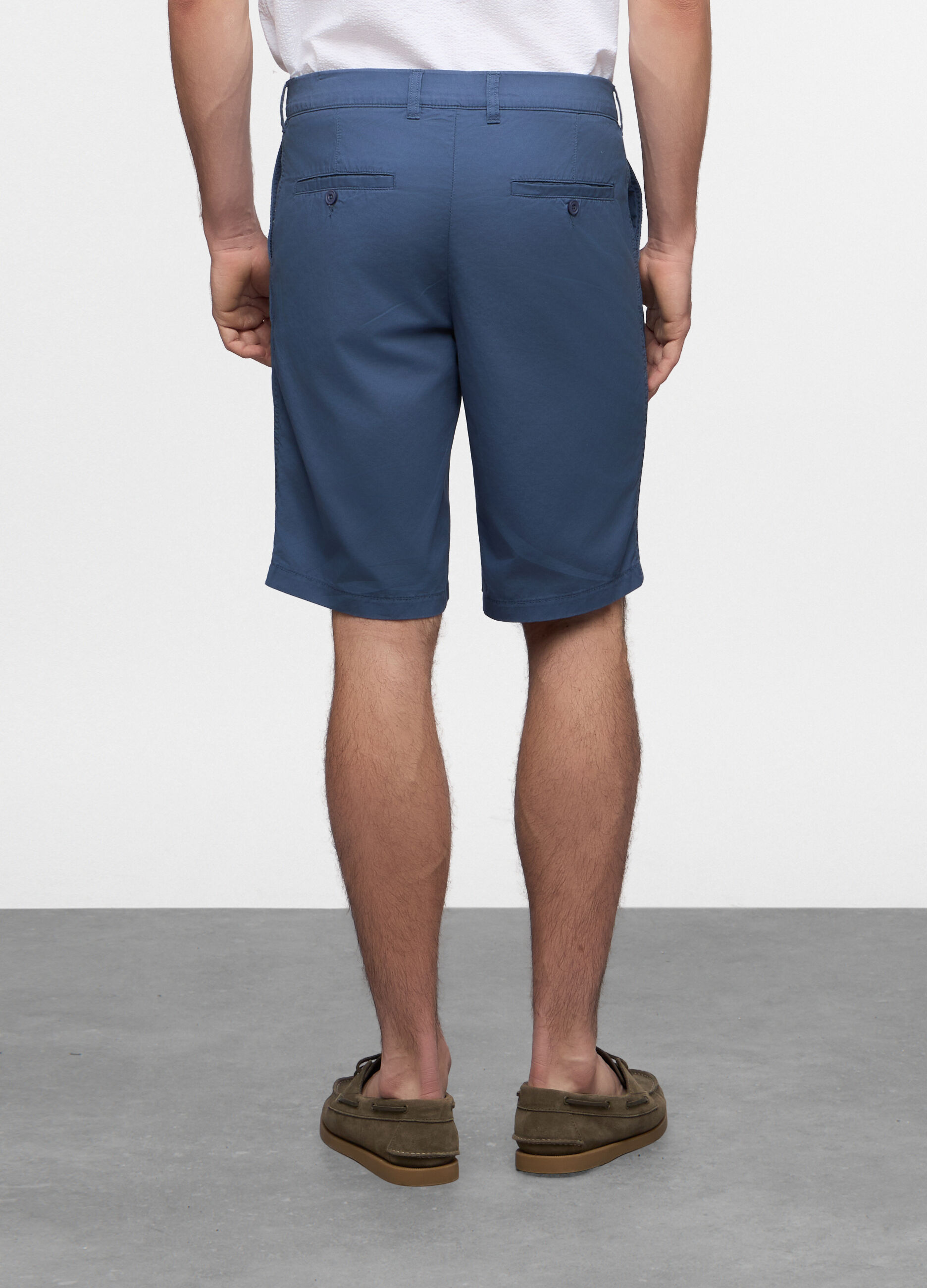 Bermuda chino in twill di cotone uomo_1