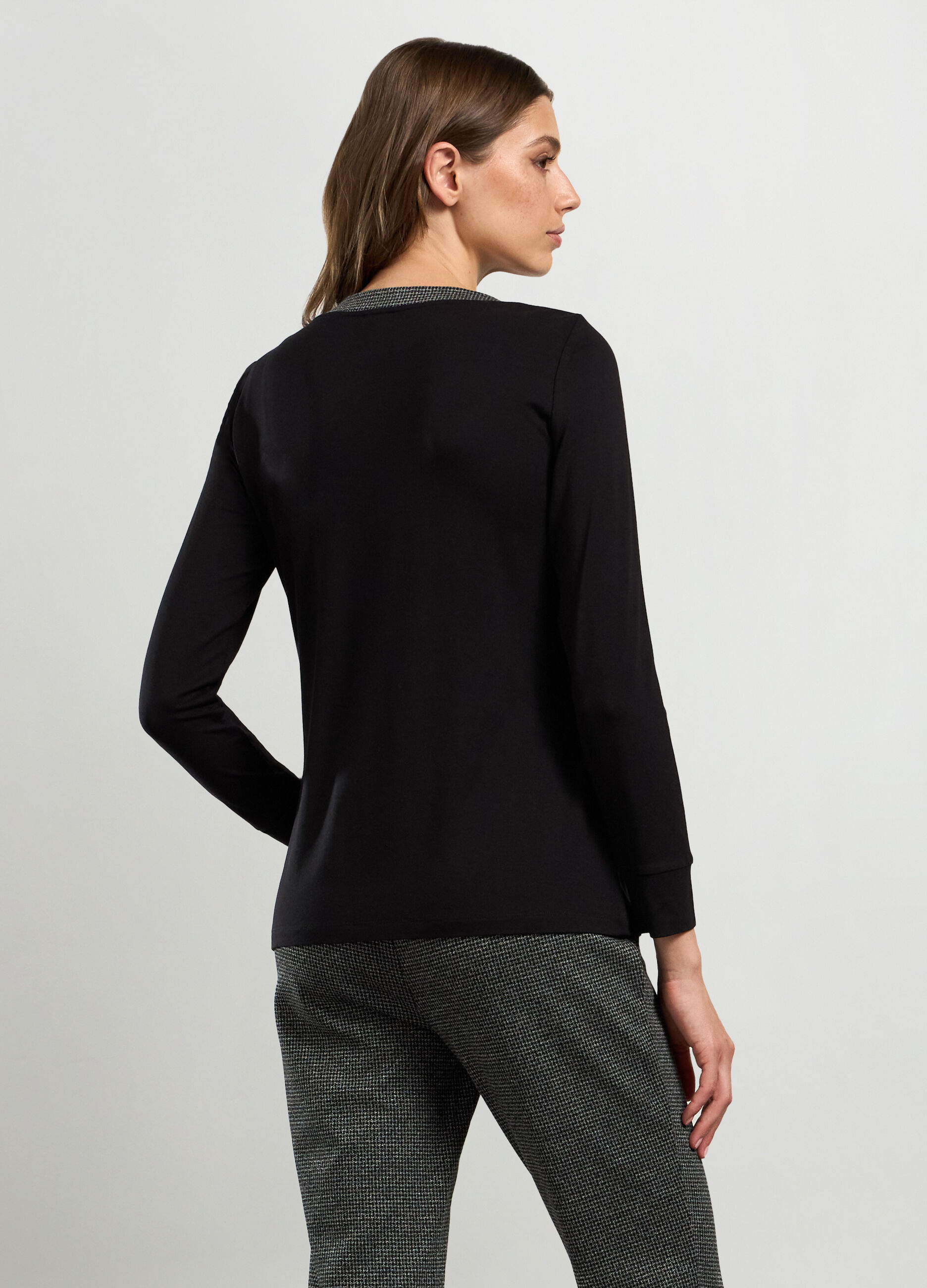 T-shirt in viscosa stretch donna_1