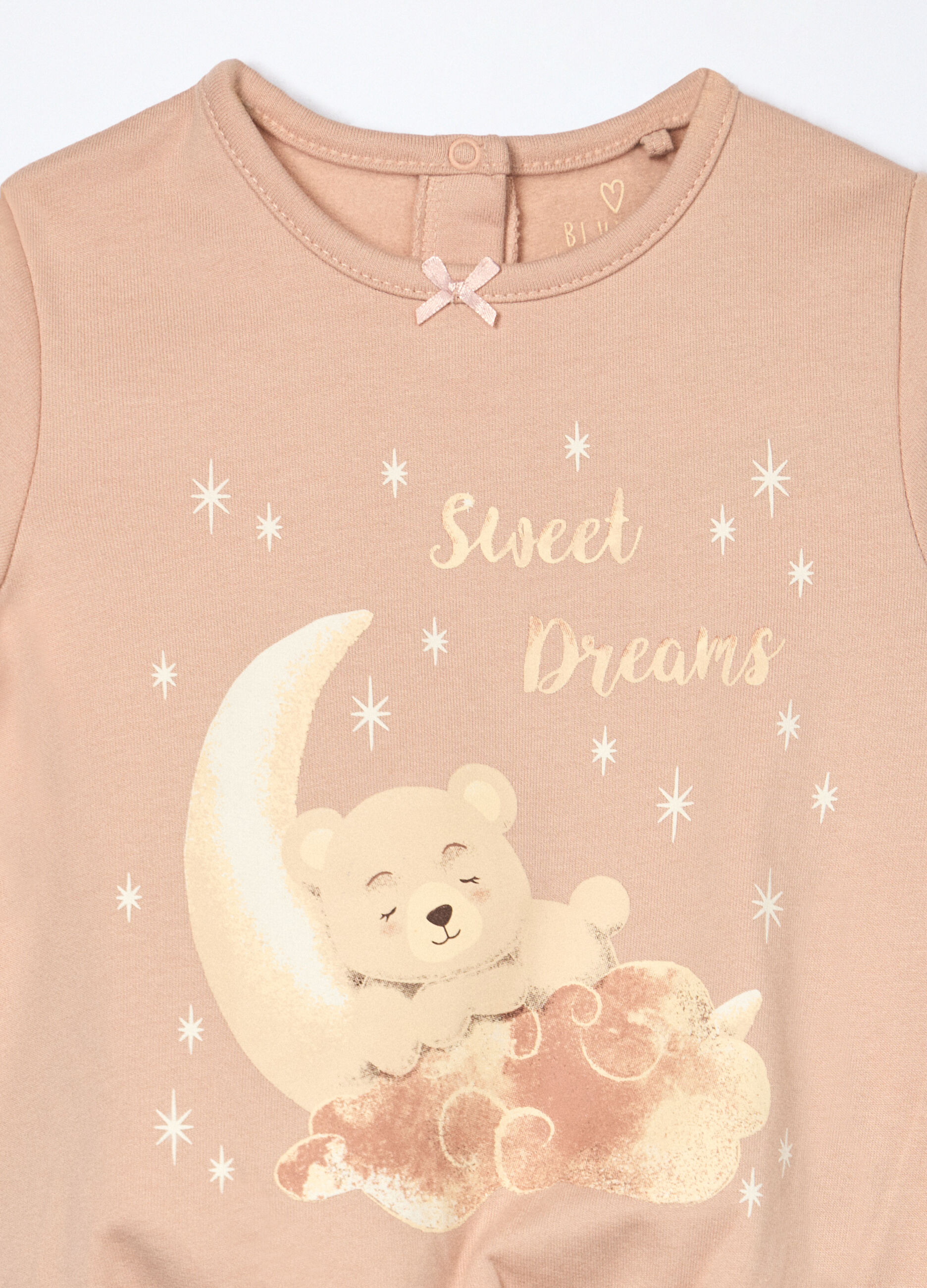 Set pigiama lungo in cotone fleece neonata_2
