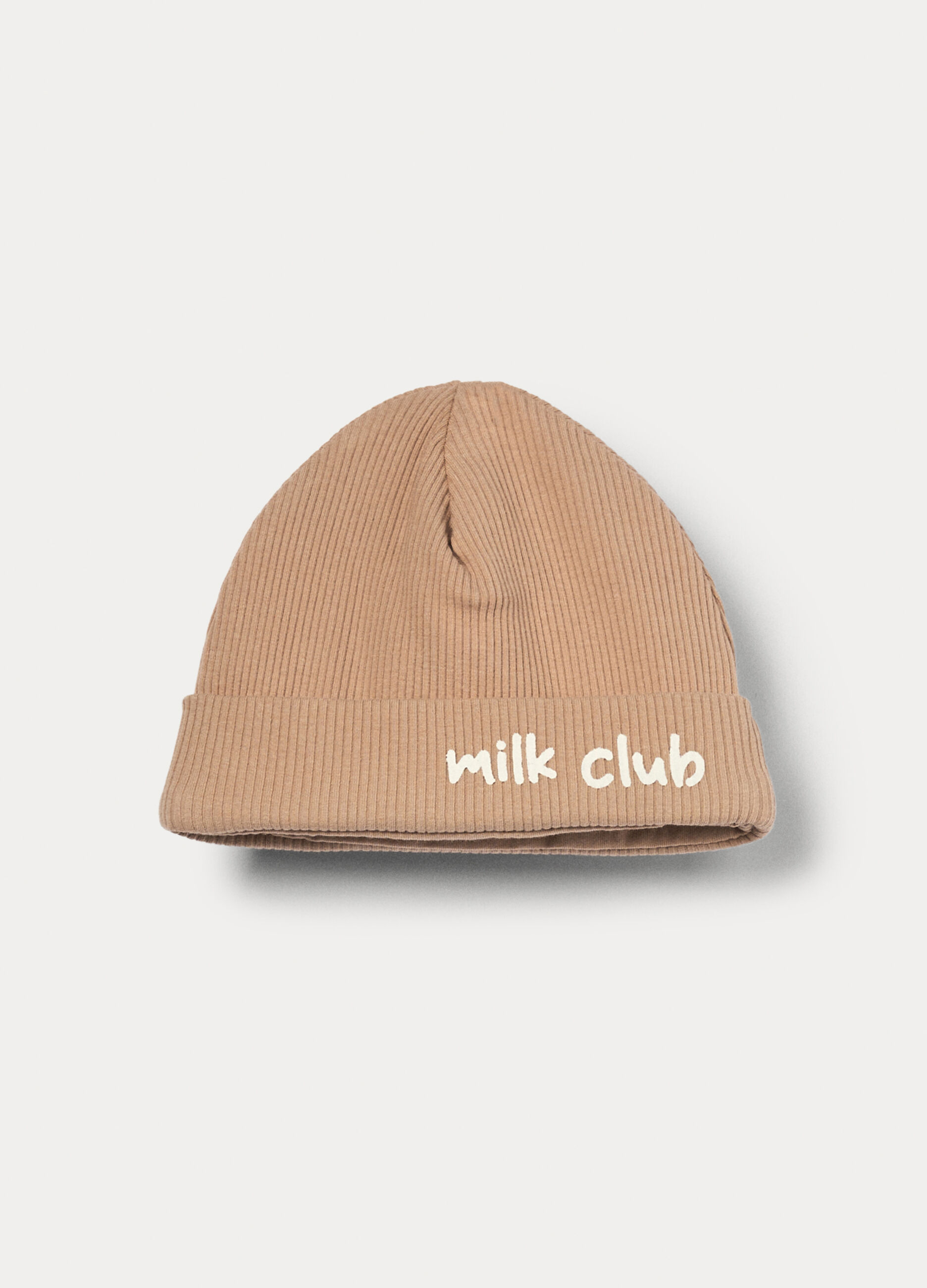 Berretto in costina di cotone stretch _0