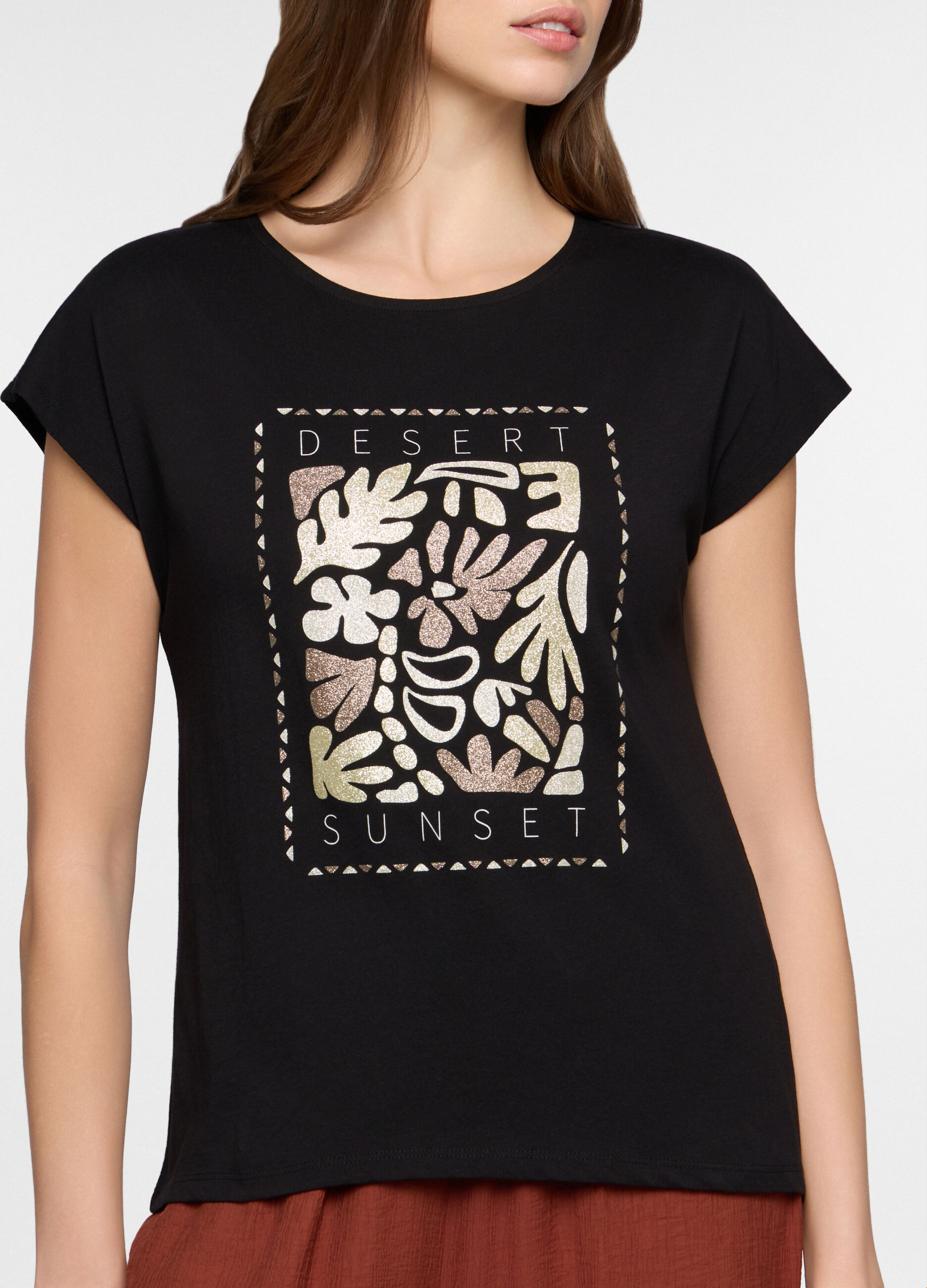 T-shirt girocollo donna_2