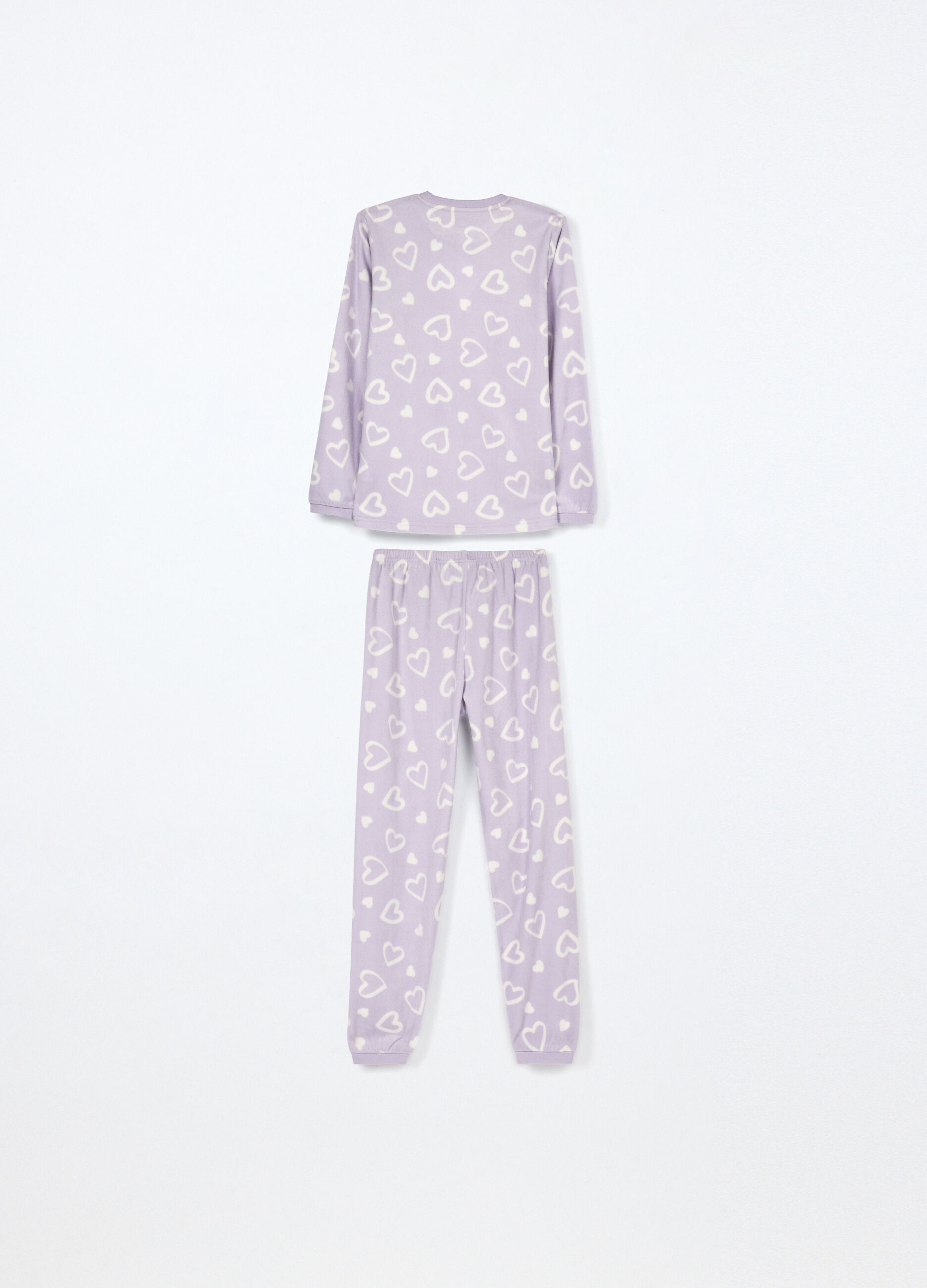 Set pigiama lungo in pile ragazza_1