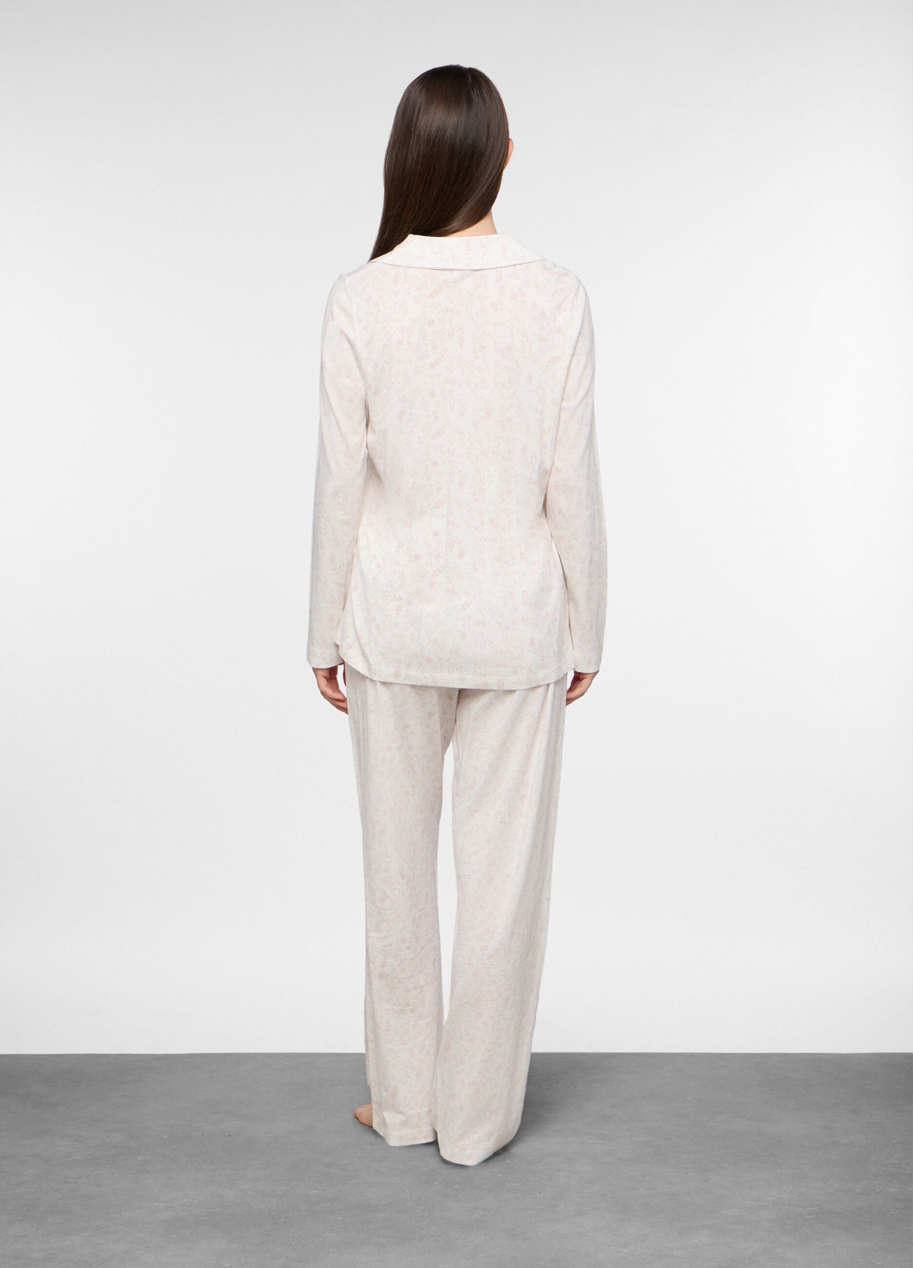 Set pigiama in jersey di misto cotone donna_1