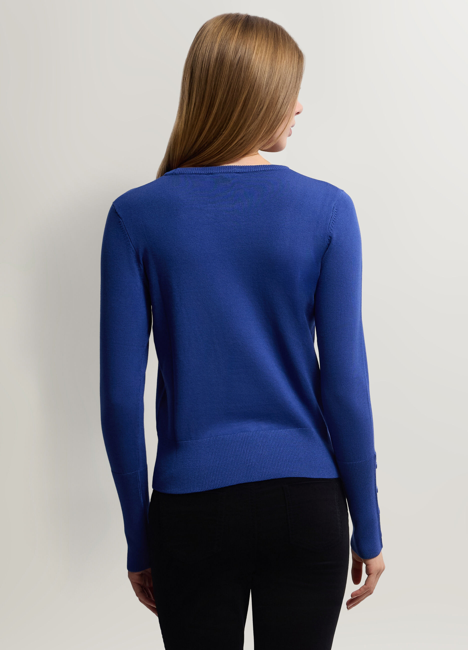 Maglia girocollo rasata donna_1