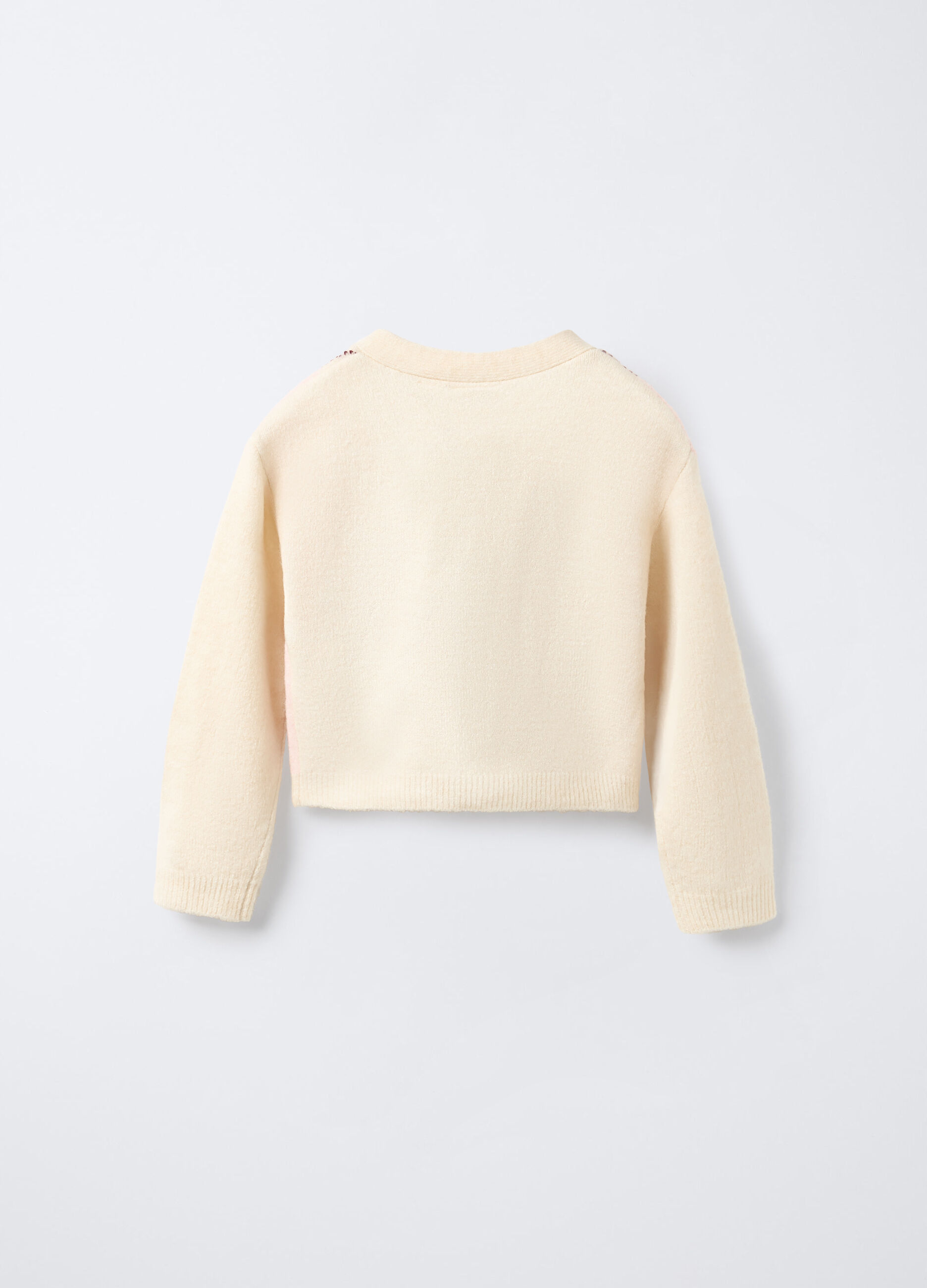 Cardigan tricot misto cotone stretch bambina_1