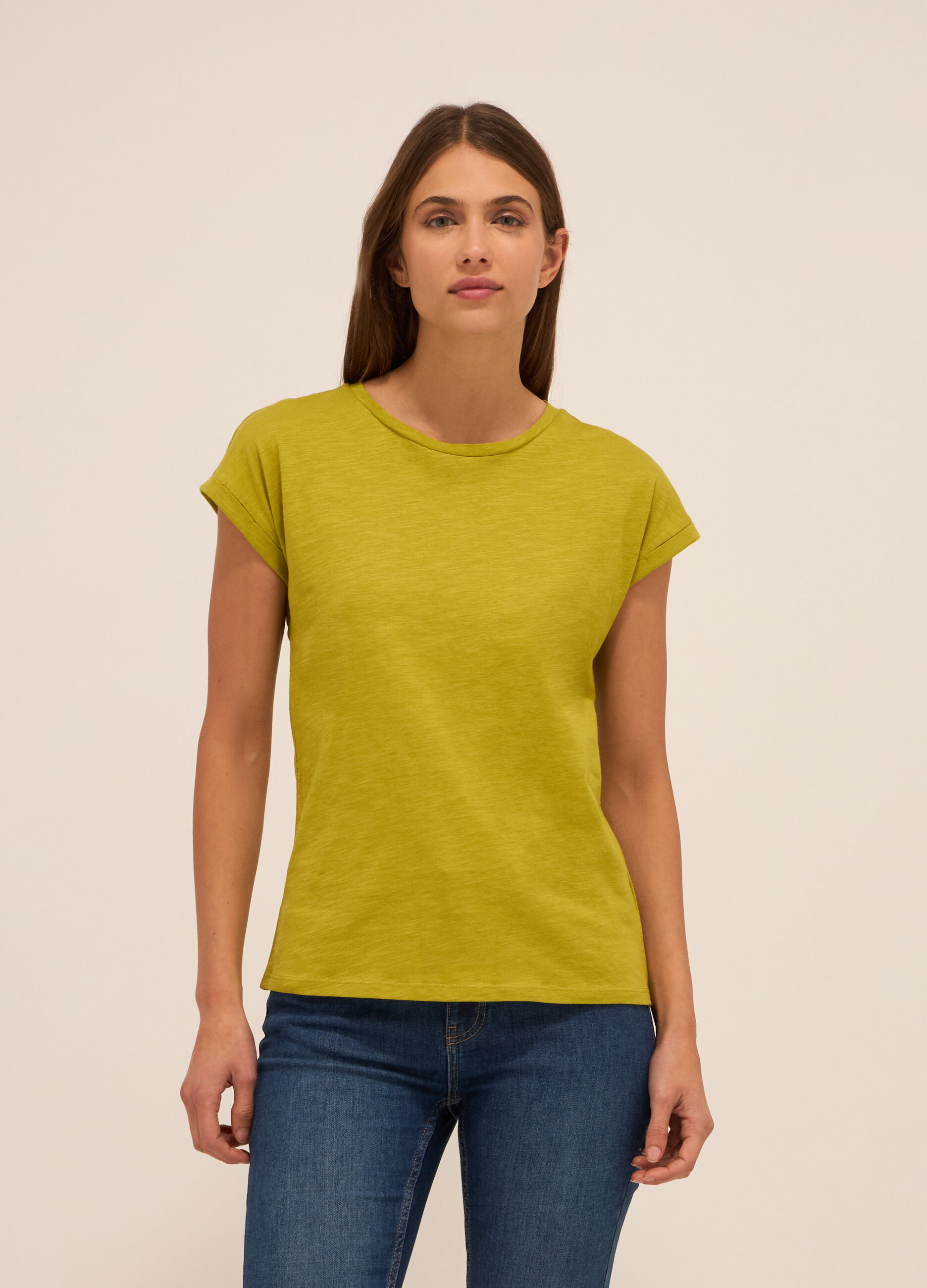 T-shirt in puro cotone donna_0