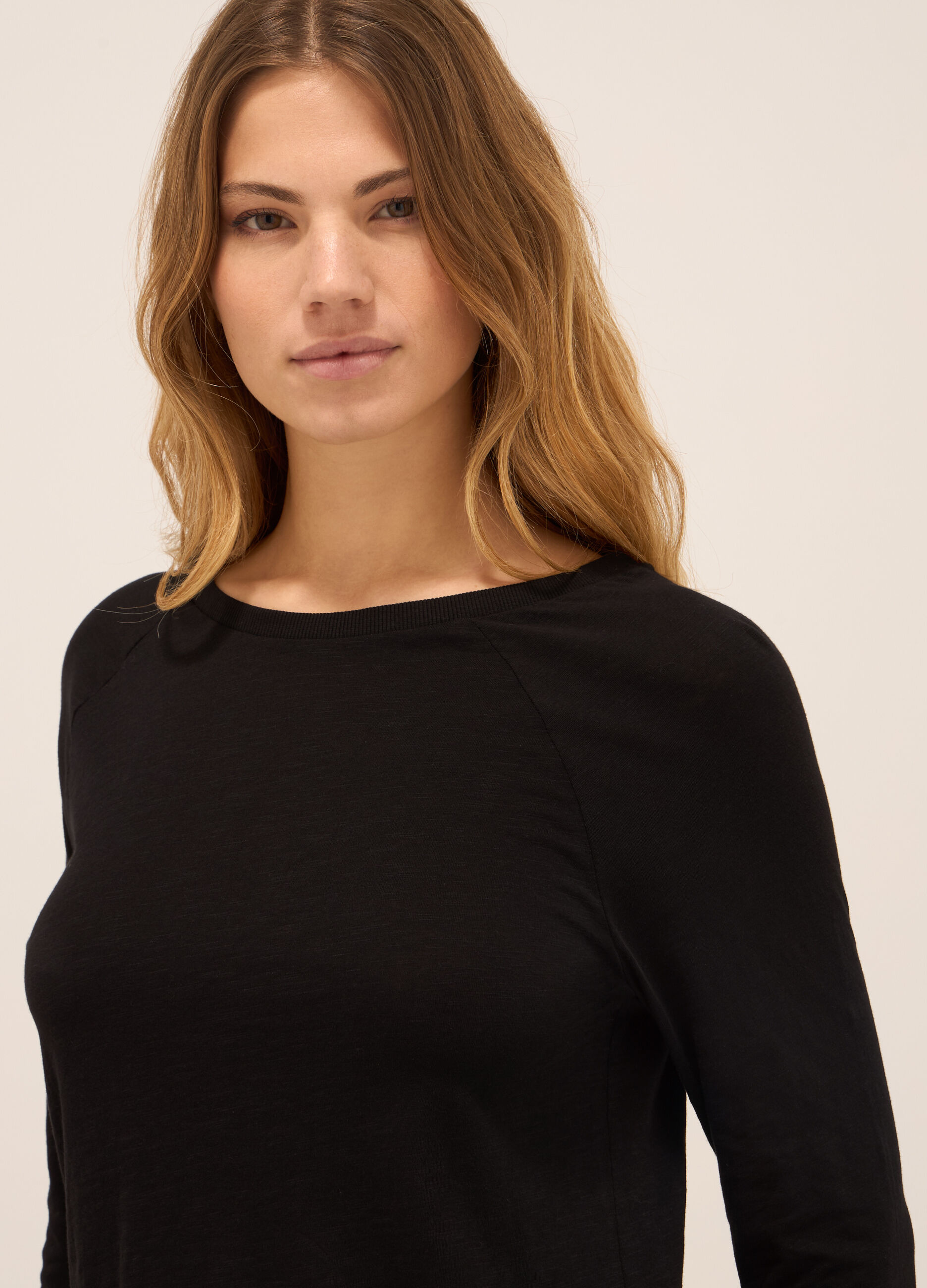 T-shirt in jersey di puro cotone donna_2