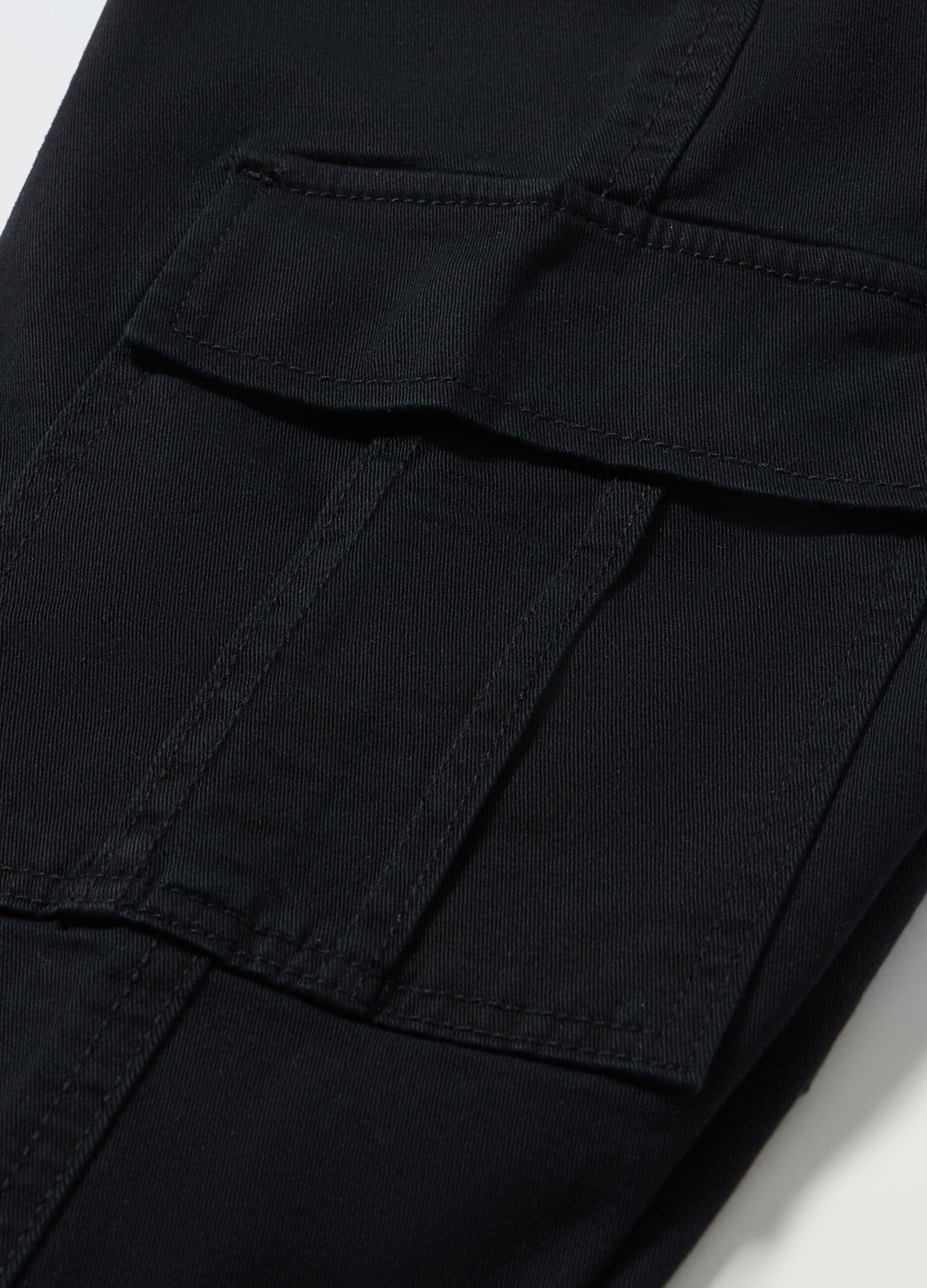 Pantaloni cargo in twill di cotone ragazza_1