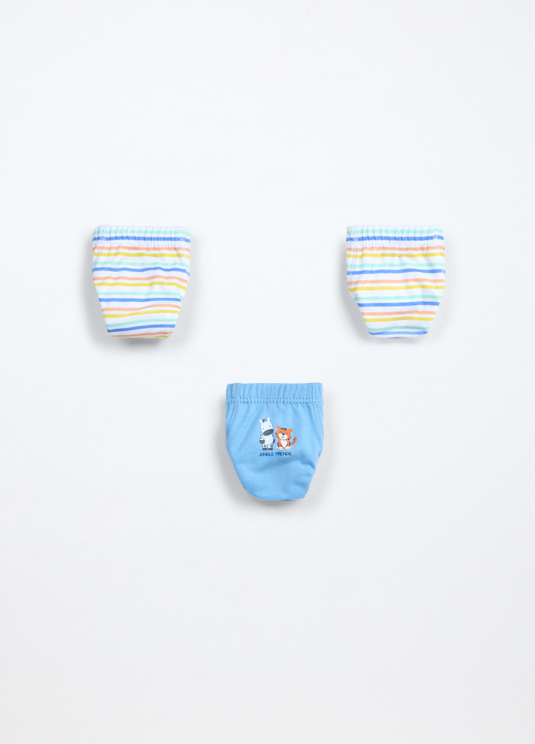 Pack 3 slip in jersey di puro cotone neonato_0