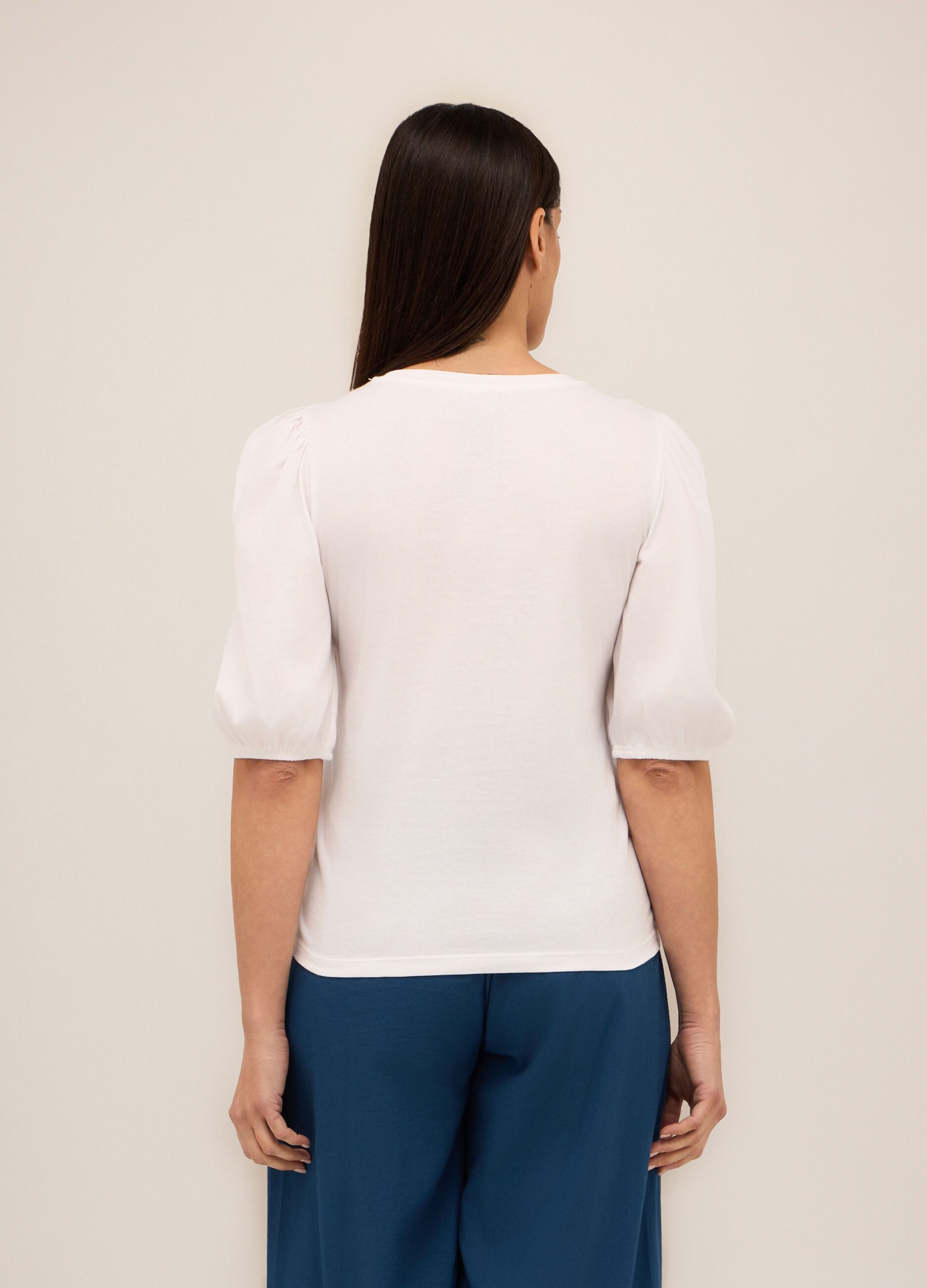 T-shirt in puro cotone donna_1