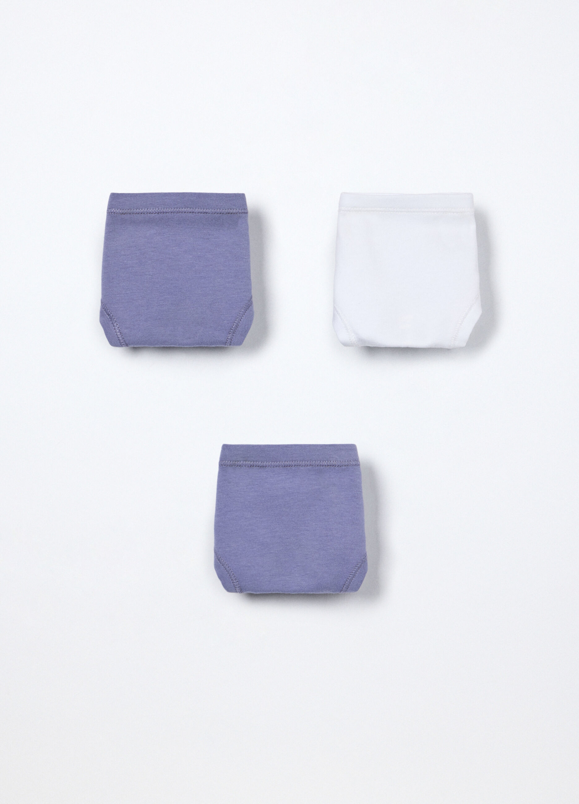 Pack 3 slip in jersey di puro cotone bambina_0