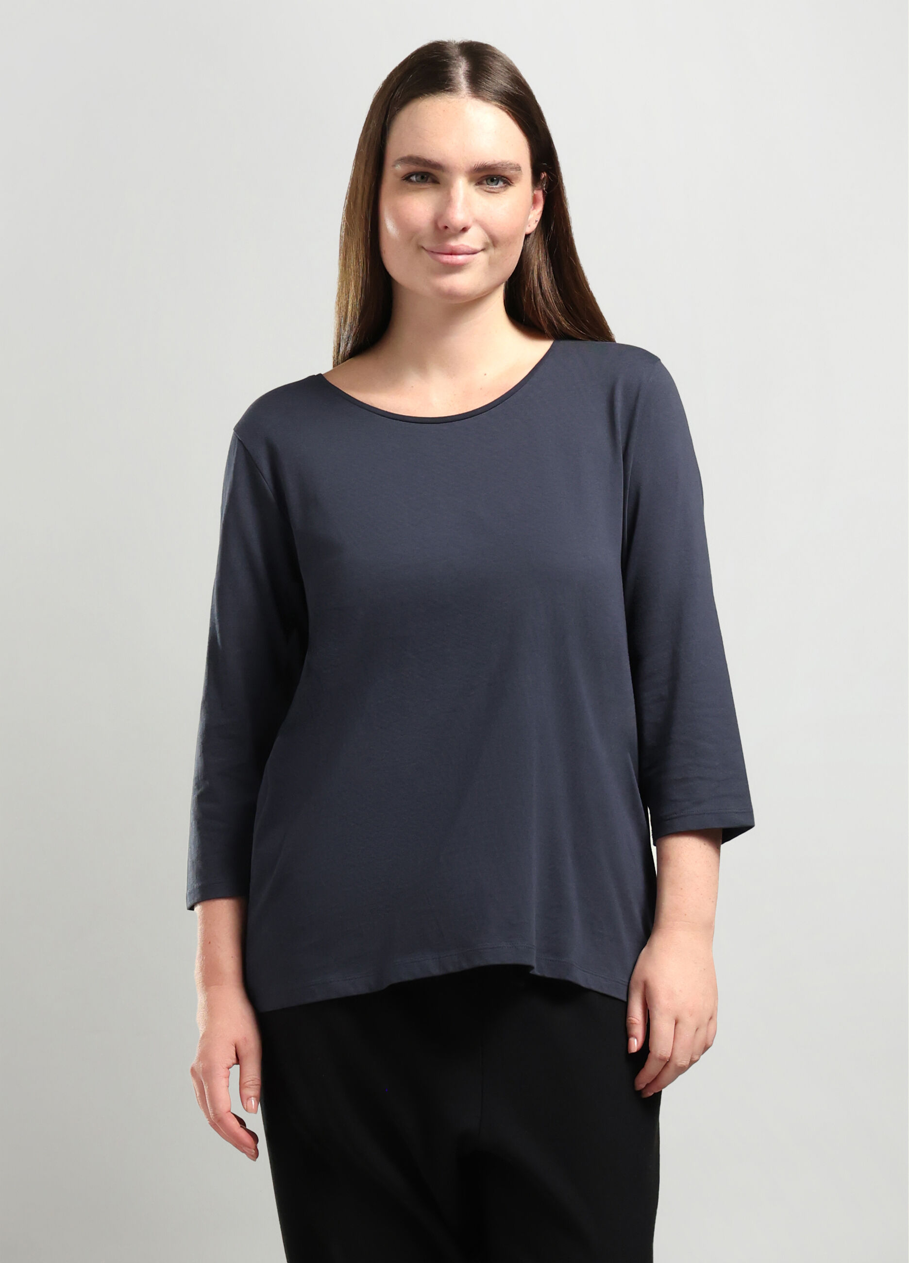 T-shirt in jersey di puro cotone_0