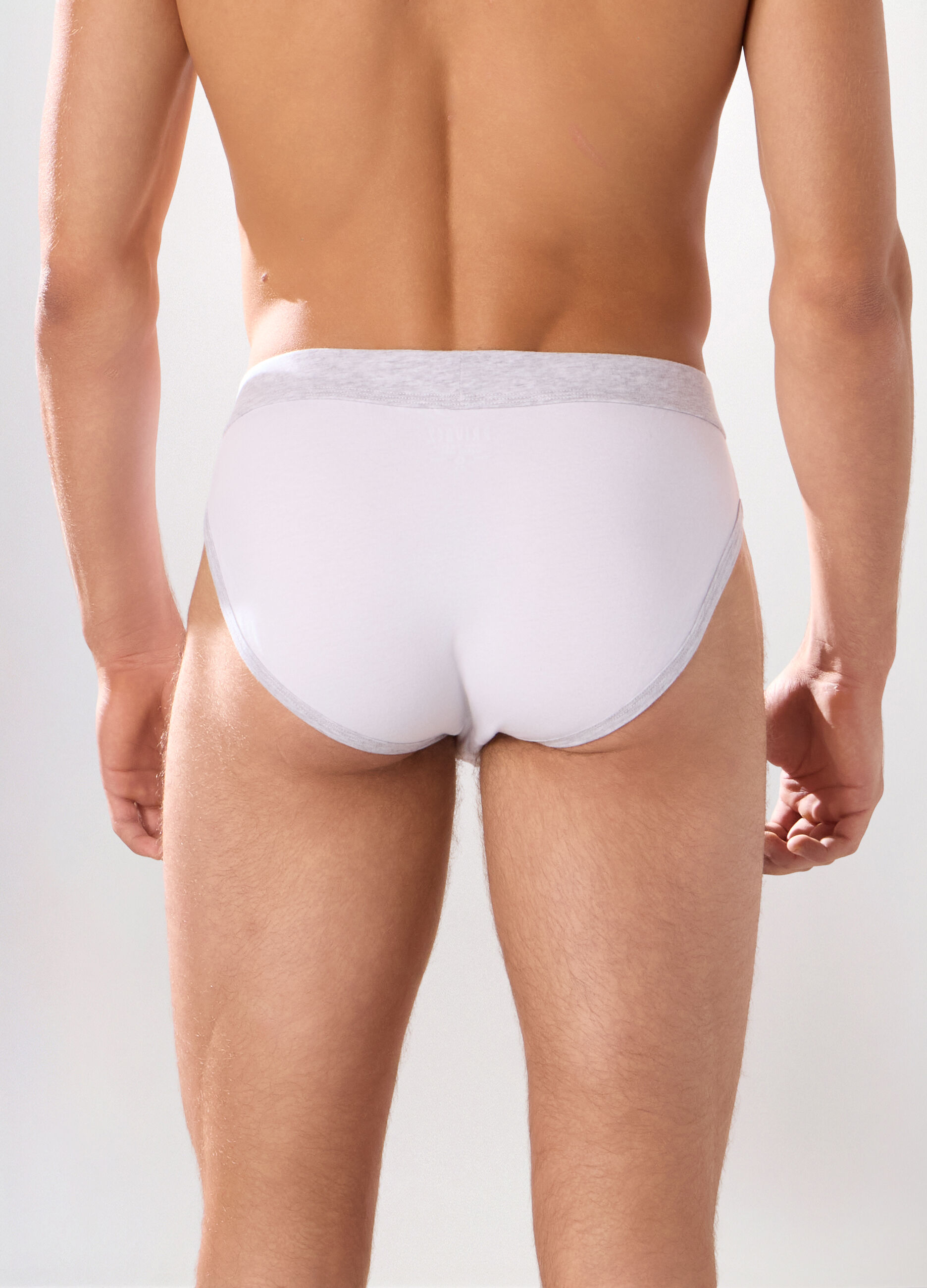Slip in cotone stretch a contrasto uomo_2